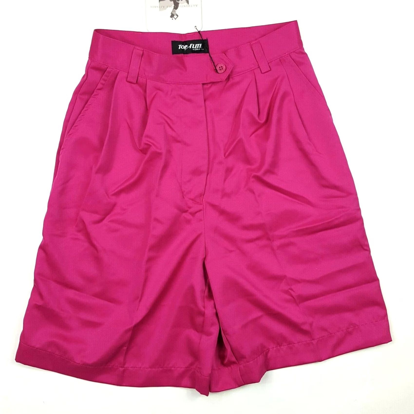 Spalding VINTAGE Spalding Golf Womens Size 8 High Waist Pleated Athletic Outdoor Shorts Pink Size 26" / US 2 / IT 38 - 2 Thumbnail