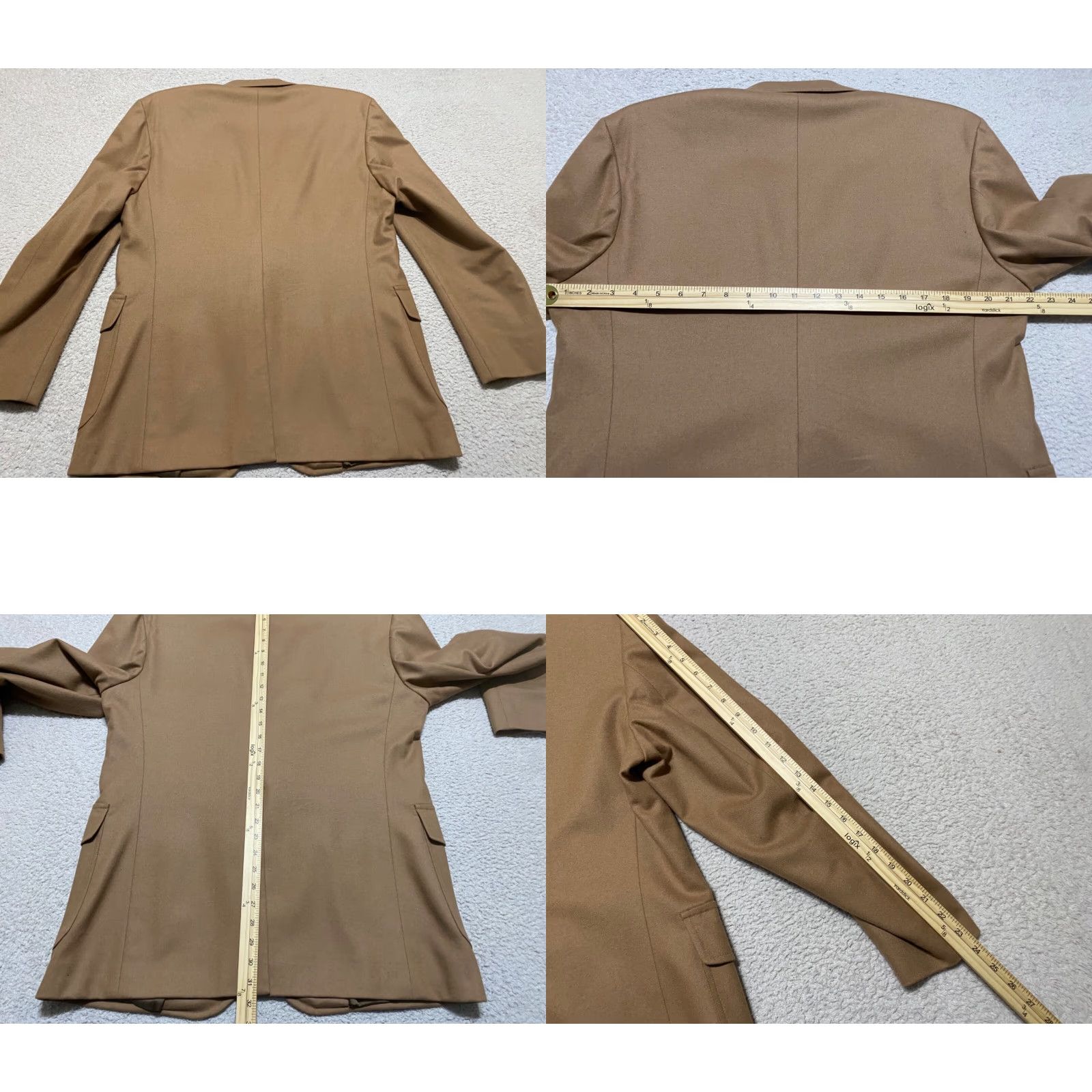 Pendleton Pendleton Blazer Mens Two-Button Solid Brown Wool 100% Two-Button Single-Breasted 42 Chest Regular Size Size US XL / EU 56 / 4 - 8 Thumbnail