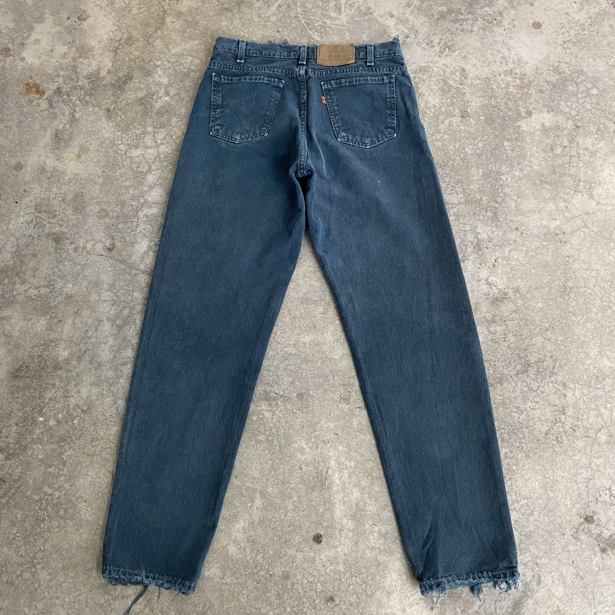 Levi's Vintage 1995 Levis 550 Orange Tab Faded Green Baggy Jeans Size US 32 / EU 48 - 1 Thumbnail