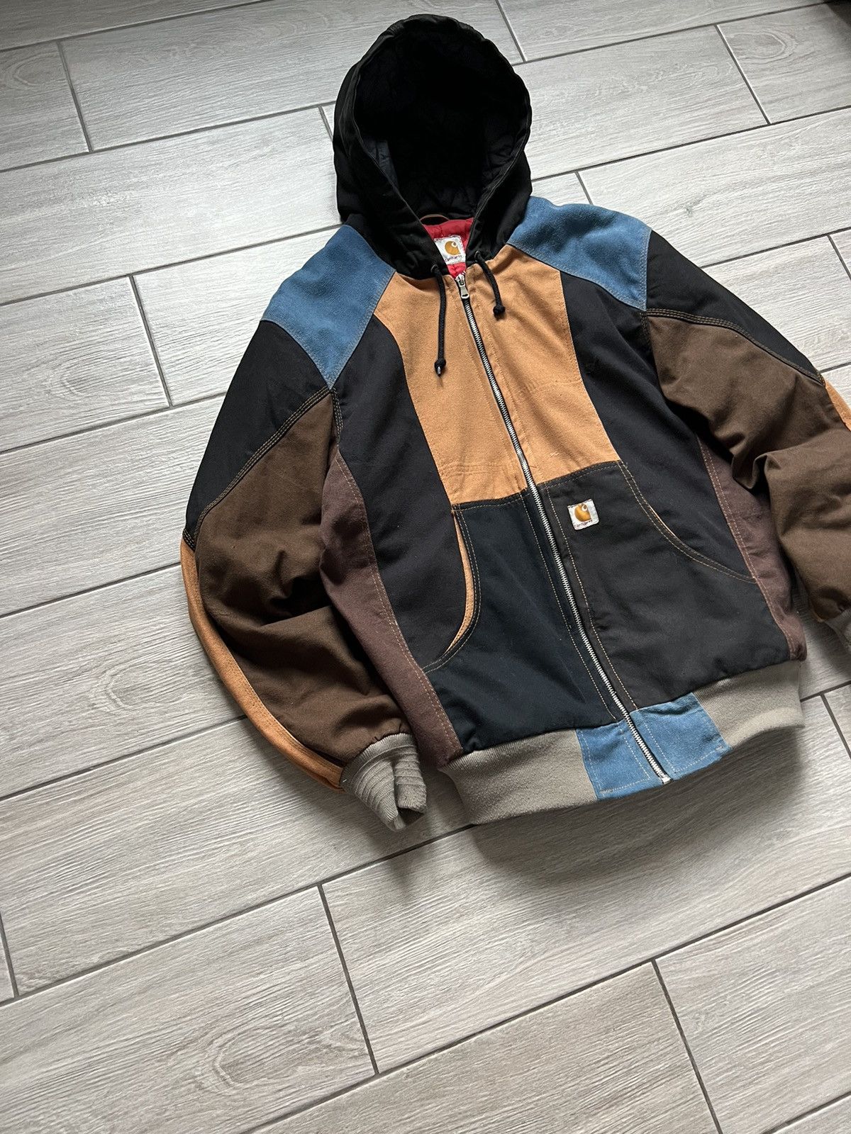 Carhartt × Vintage Men’s Vintage Rare Carhartt Bomber Jacket Distressed Size US L / EU 52-54 / 3 - 3 Thumbnail