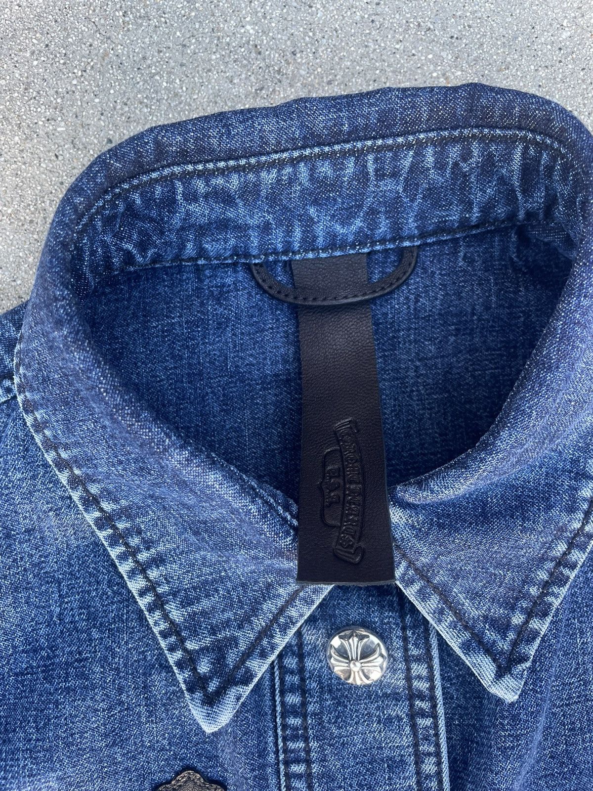 Chrome Hearts Chrome Hearts Lucky Cross Patch Denim Jacket Size XS / US 0-2 / IT 36-38 - 6 Thumbnail