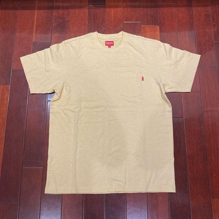 Supreme SUPREME S/S PALE YELLOW POCKET TEE BRAND NEW Size US L / EU 52-54 / 3 - 3 Thumbnail
