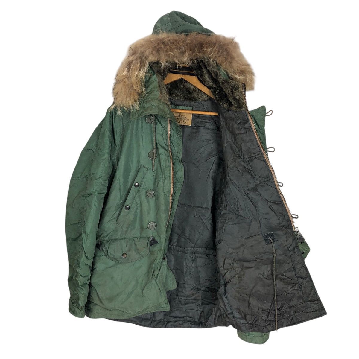 Avirex × Vintage Vintage Avirex Hooded Arctic Parka Faux Fur Hoodie Size US L / EU 52-54 / 3 - 7 Thumbnail