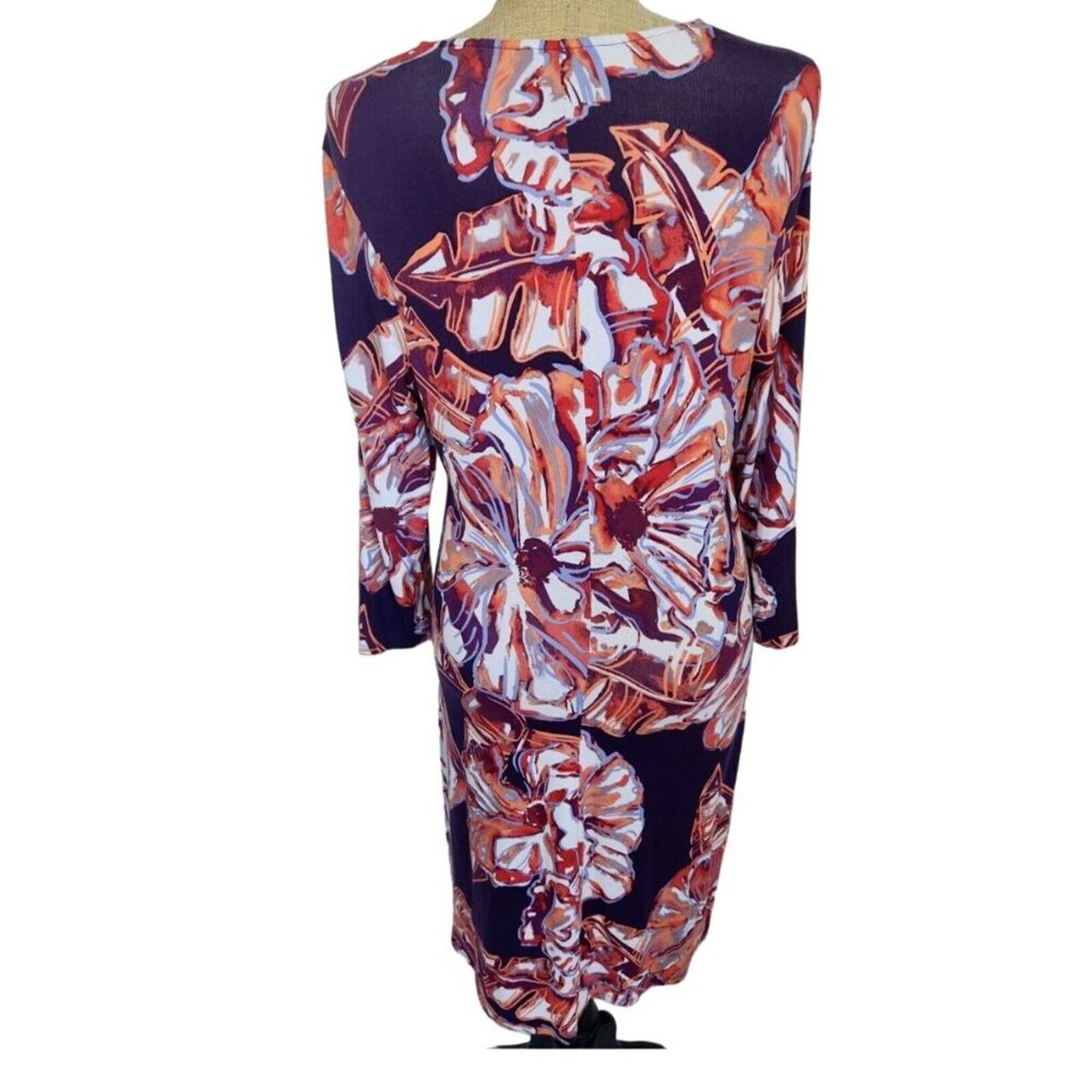 Tommy Bahama Tommy Bahama Dress V Neck Twist Front Brush Stroke Passion Size M / US 6-8 / IT 42-44 - 4 Thumbnail