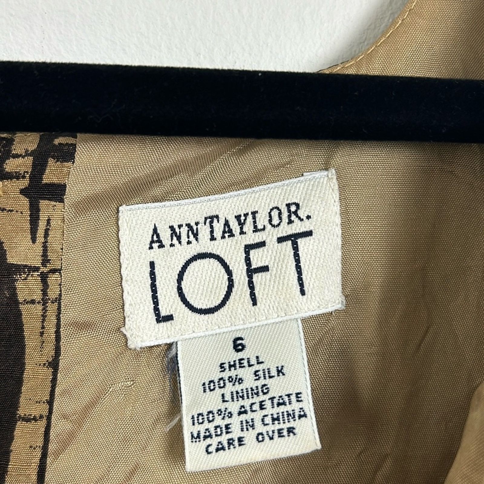 Ann Taylor Ann Taylor Loft Vintage Silk Shift Mini Dress Size M / US 6-8 / IT 42-44 - 3 Thumbnail