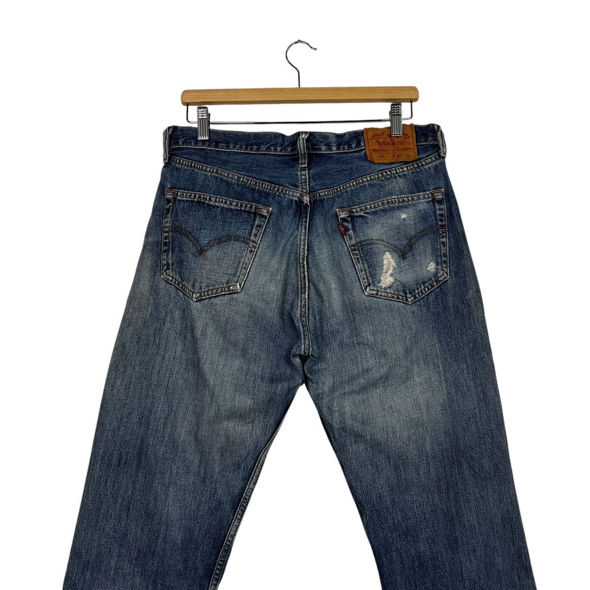 Levi's Vintage Y2k Levis Lot 501 Distressed Denim Jeans Size US 32 / EU 48 - 9 Thumbnail