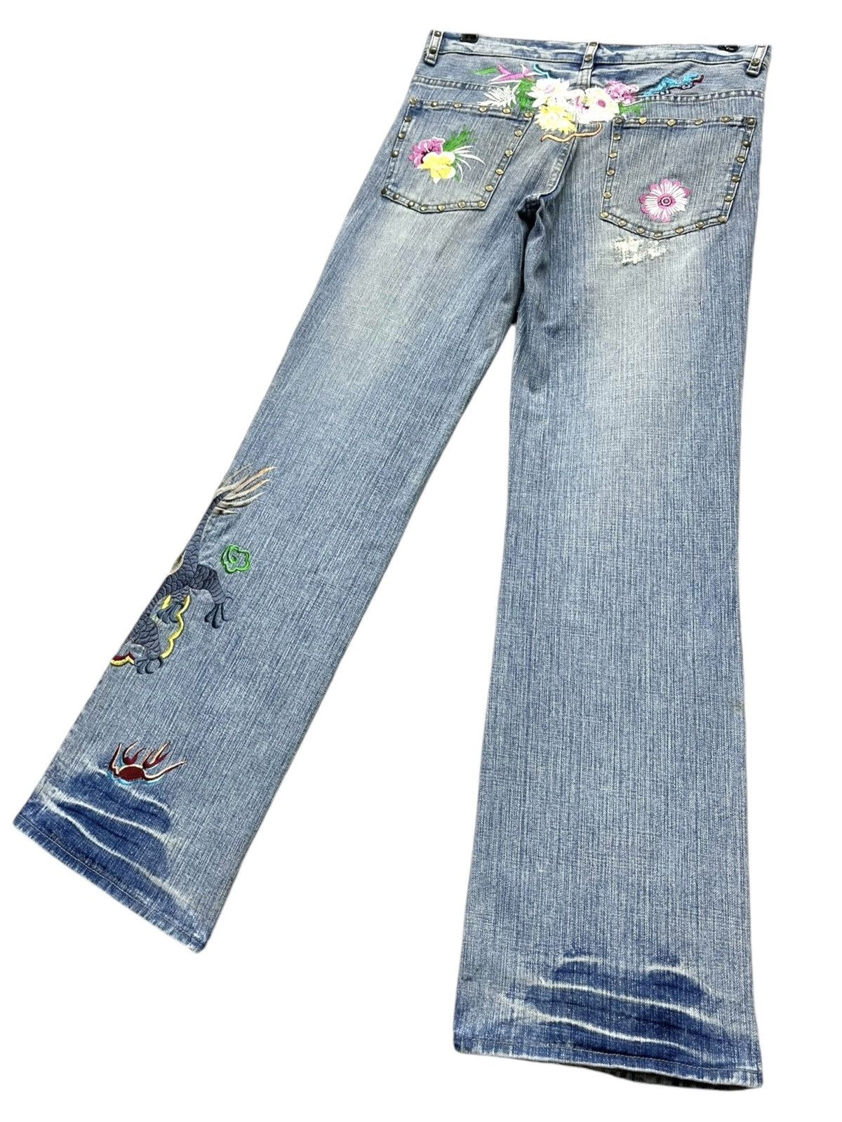 semanticdesign SEMANTIC SENSATION Karakuri Embroidery Studded Flare Size US 31 - 8 Thumbnail