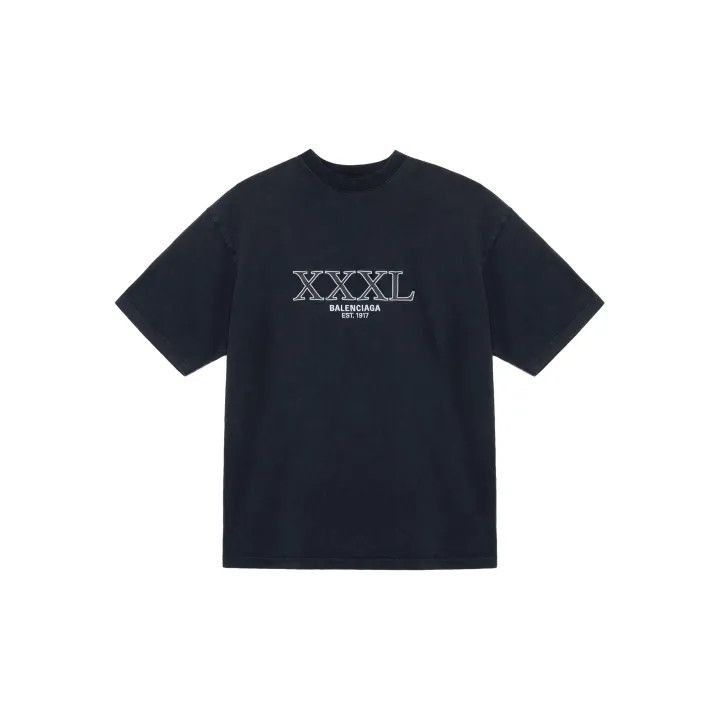 Balenciaga Balenciaga Balenciaga Black XXXL Graphic Short Sleeve TShi Size US XXL / EU 58 / 5 - 1 Thumbnail