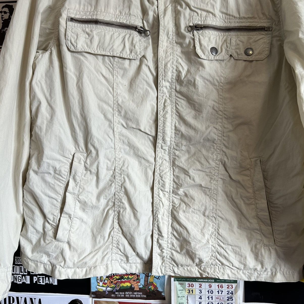 Vintage Vintage G Stage Windbreaker Jacket Size US L / EU 52-54 / 3 - 3 Thumbnail