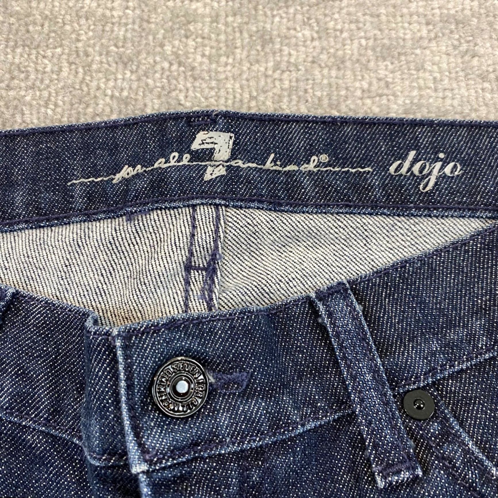 7 For All Mankind 7 For All Mankind Dojo Jeans Womens Flared Jeans 29 Blue Denim 7 For All Mankind Dojo Flared Jeans Womens Sz 29 Mid Rise Stretch Denim (31x32) Size 29" - 3 Thumbnail