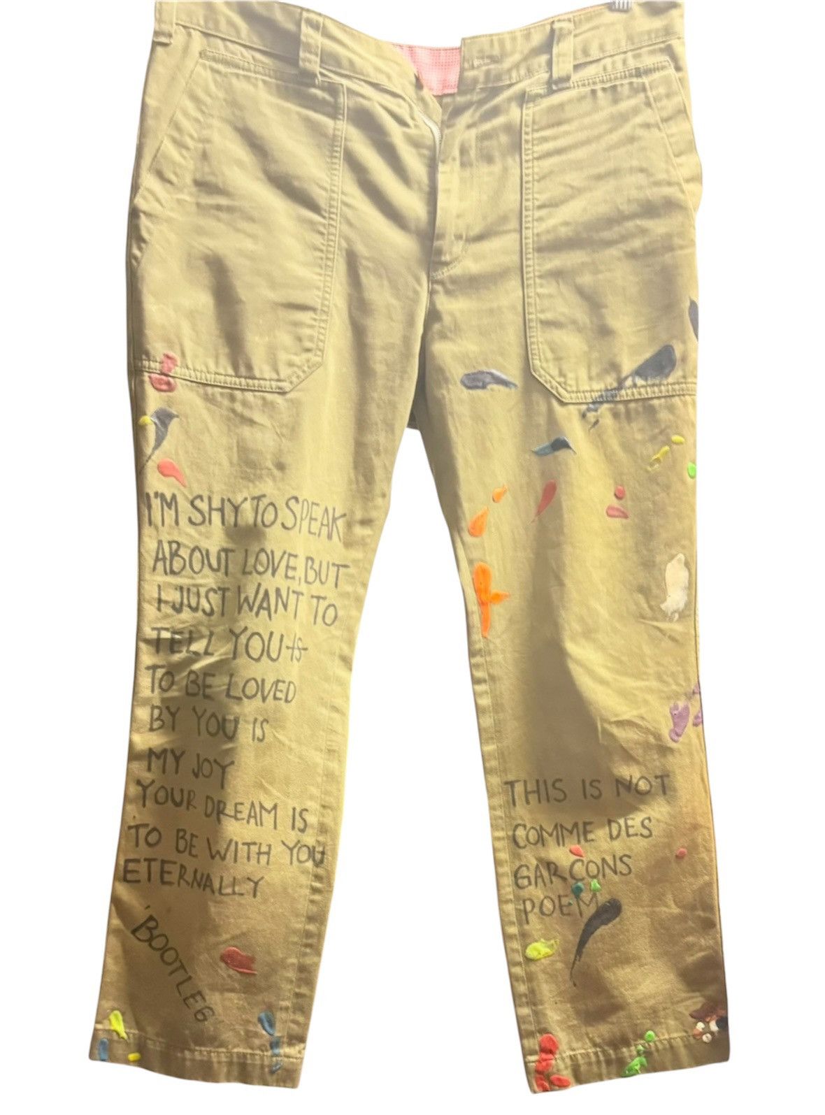 Comme des Garcons Homme Comme des Garçons Homme Poem Khakis Size US 30 / EU 46 - 1 Thumbnail