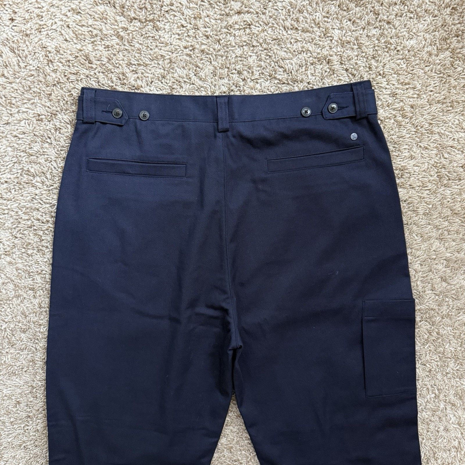 CLOSED CLOSED Navy Blue Tapered Cotton Officer Chino Dress Pants Size US 34 / EU 50 - 5 Thumbnail