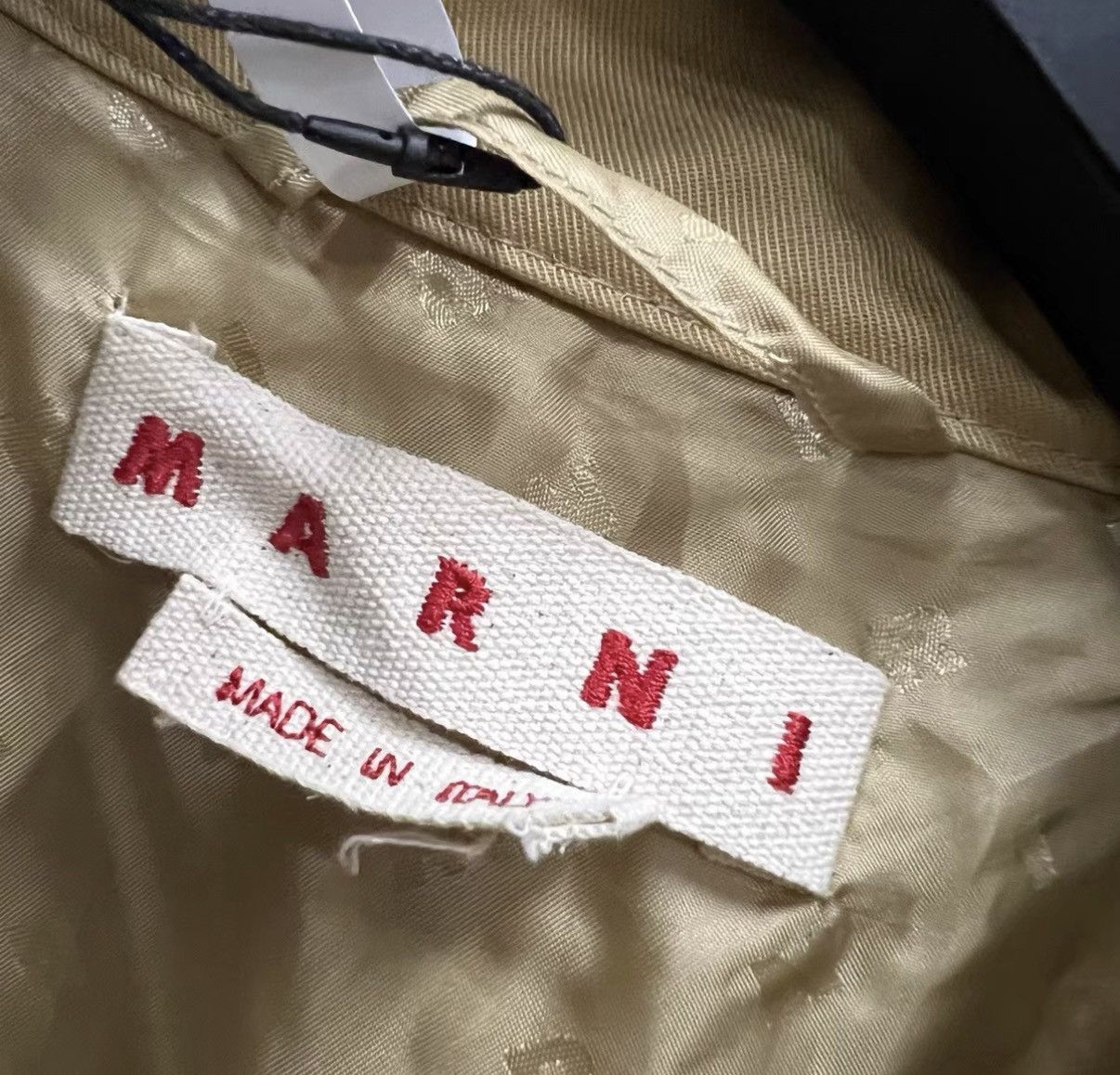 Marni MARNI Khaki Logo Embroidered Jacket J41 Size US M / EU 48-50 / 2 - 4 Thumbnail