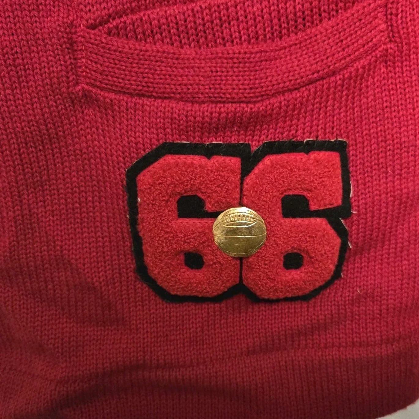 Vintage VINTAGE 1966 Varsity Letterman Sweater Wool Cardigan Red L Long Stadium 100% Wool Men’s Mens Size US L / EU 52-54 / 3 - 4 Thumbnail