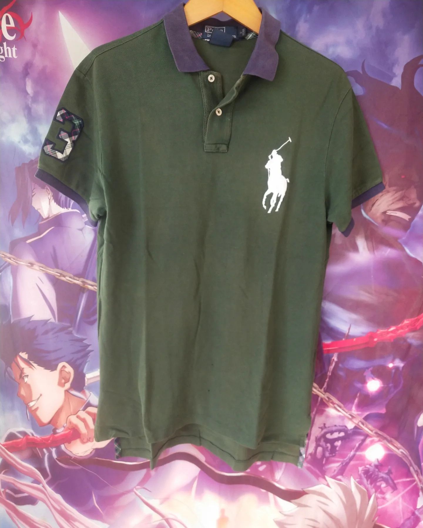 Polo Ralph Lauren Vintage Polo Ralph Lauren Dark Green Horse Polo Shirt Size US M / EU 48-50 / 2 - 1 Thumbnail