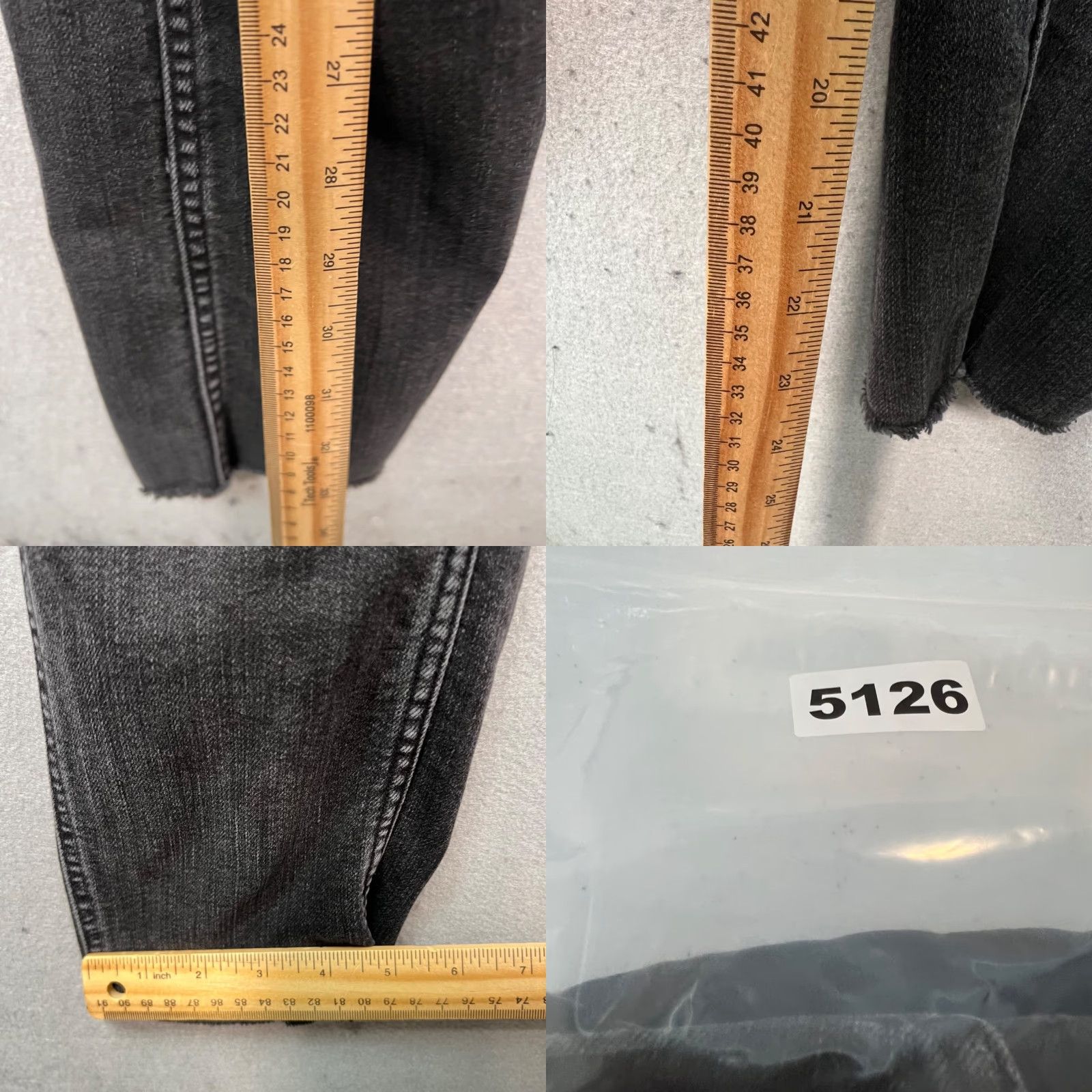 Madewell Madewell Womens Small Black Denim Overalls Skinny Stretch Jumpsuit One-Piece Casual Size 28" / US 6 / IT 42 - 8 Thumbnail
