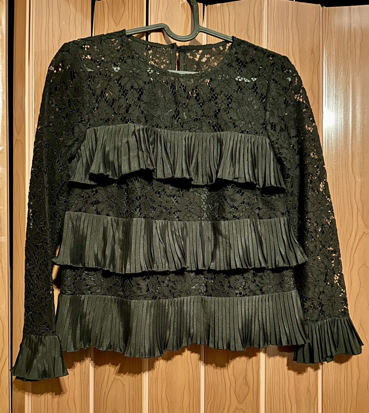 J.Crew J Crew black ruffle top Size XXS / US 00 / IT 34 - 1 Thumbnail