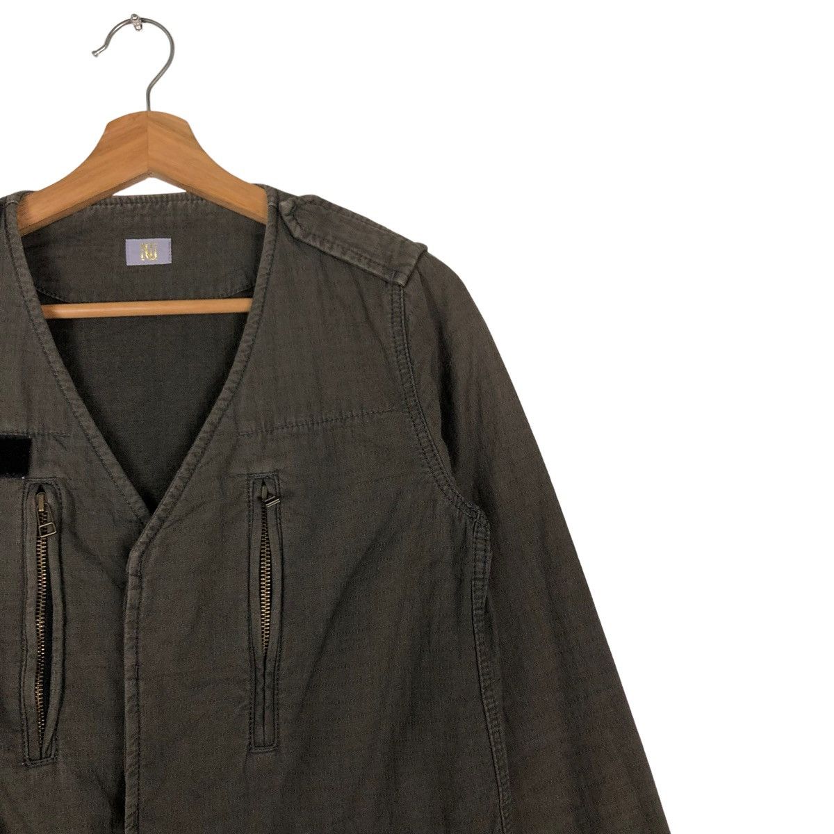 Japanese Brand 🔥CROPPED BIKER JACKET BONDAGE MILITARY NU JAPAN Size US M / EU 48-50 / 2 - 6 Thumbnail