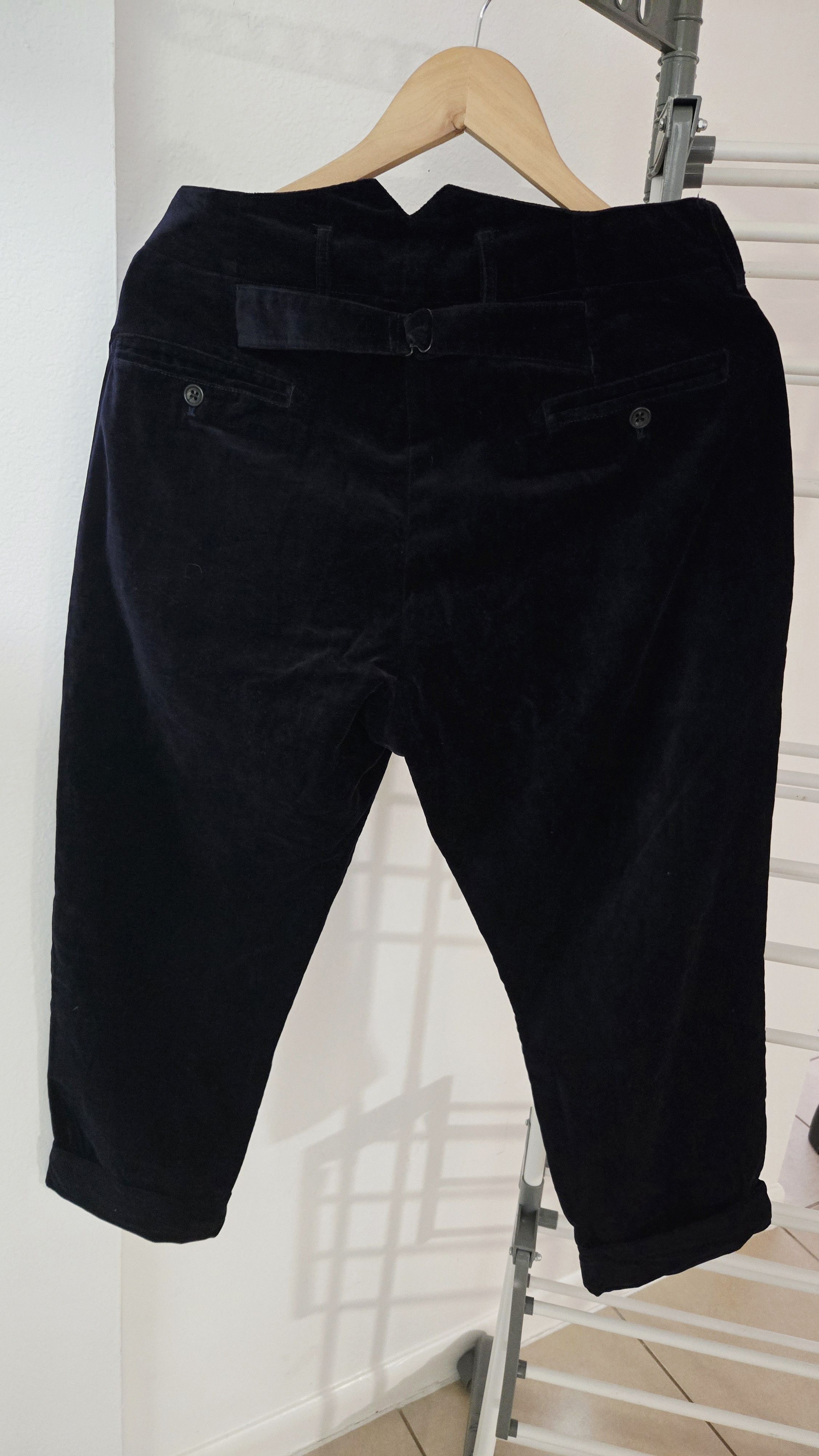 Engineered Garments Dark Navy Velour Velvet Pants Size US 30 / EU 46 - 2 Thumbnail