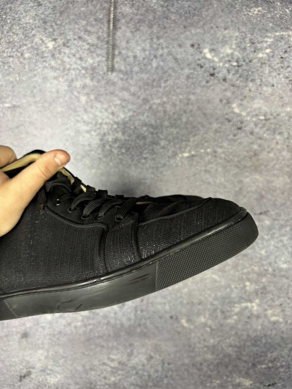 Christian Louboutin Christian Louboutin 43 1/2 sneaker sneakers high top black Size US 10.5 / EU 43-44 - 8 Thumbnail