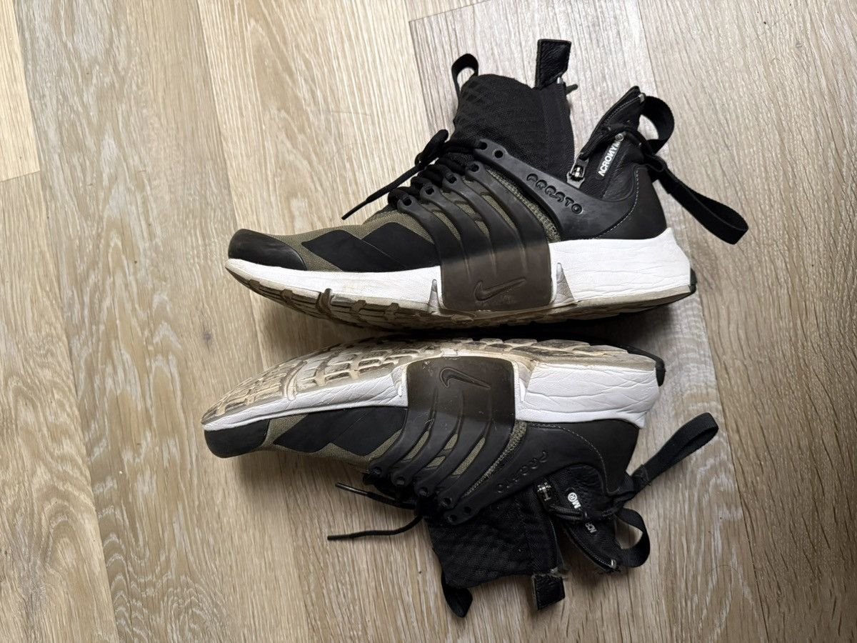 Acronym × Nike Nike x Acronym Presto Mid Olive XXS Size US 7.5 / EU 40-41 - 4 Thumbnail