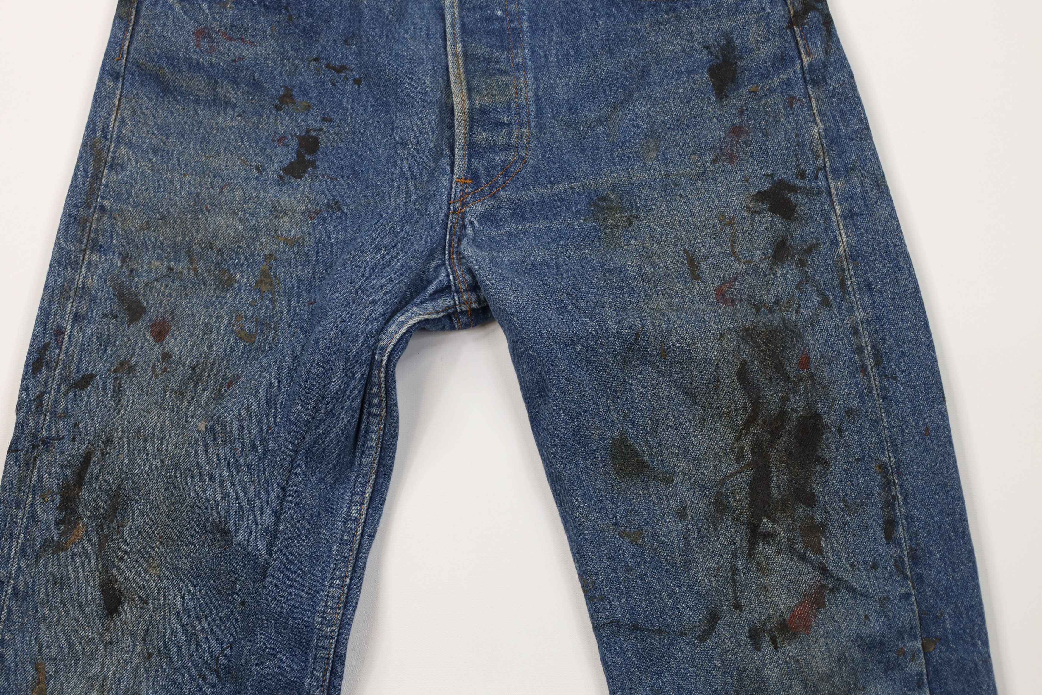 Levi's Vintage 80s Levis 501xx Button Fly Straight Leg Jeans USA Size US 29 - 3 Thumbnail
