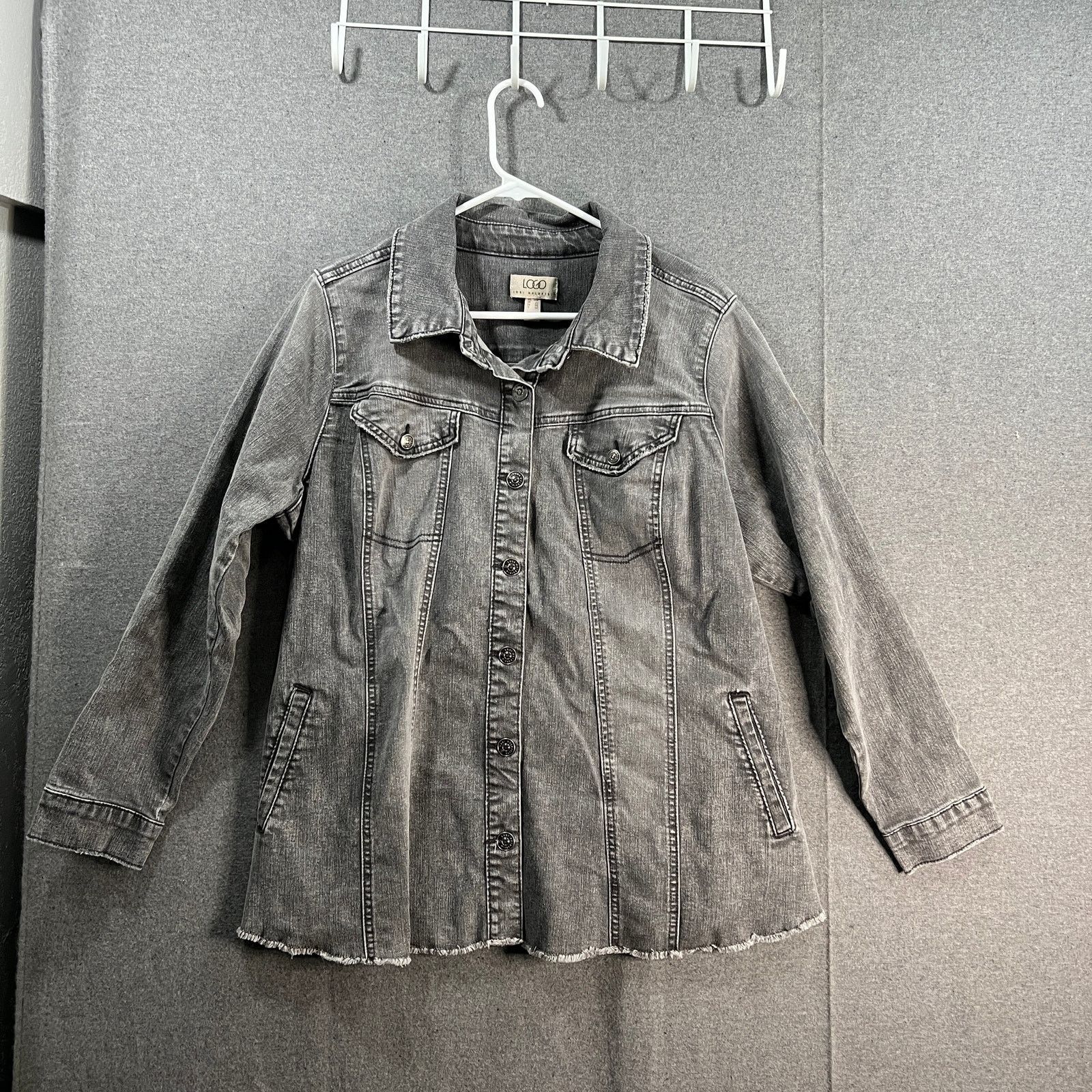 Other LOGO by Lori Goldstein Jeans Jacket Womens Size XXL / US 16-18 / IT 52-54 - 1 Thumbnail