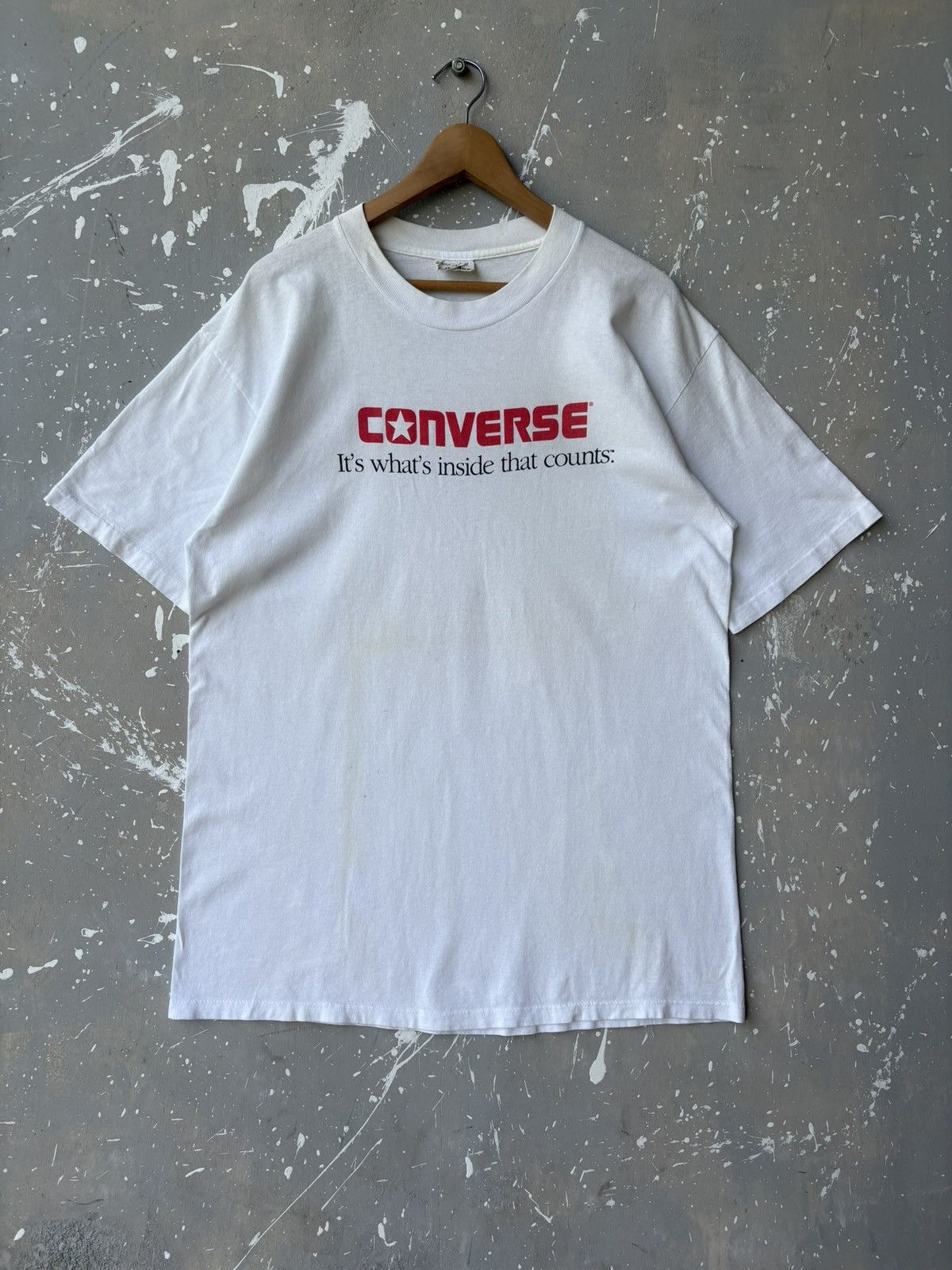 Converse Vintage 90s Converse Its Whats Inside That Counts Tee Size US L / EU 52-54 / 3 - 1 Thumbnail