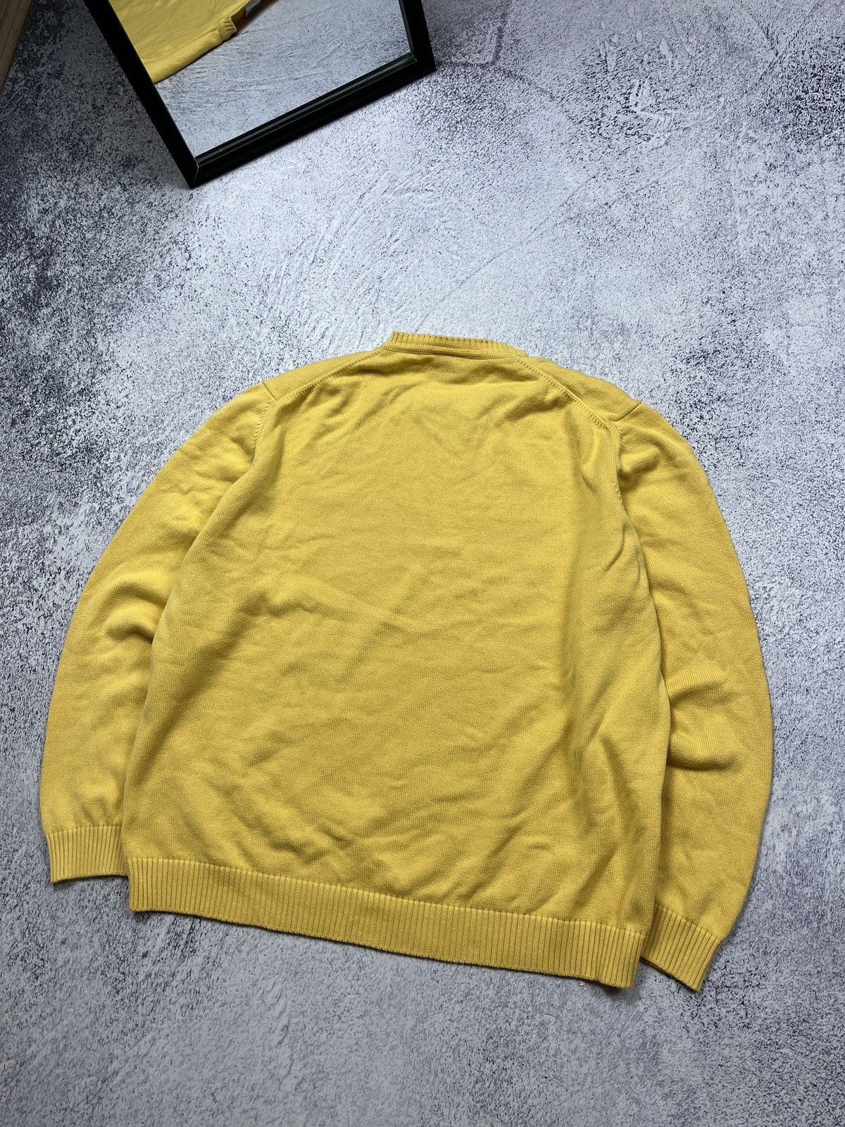 Lacoste × Vintage Lacoste Vintage Sweater Knit Casual Yellow 90s Hype Rare Size US XL / EU 56 / 4 - 10 Thumbnail