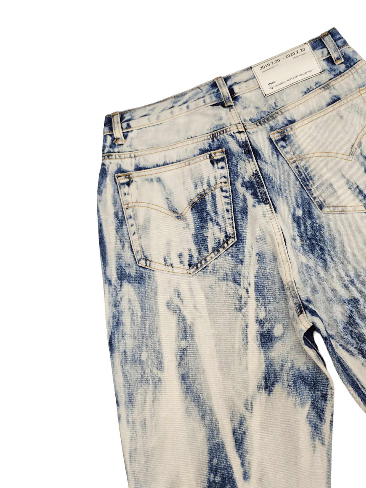 If Six Was Nine Flare Baggy Jean Terra Incognita Boot Cut Wide Leg Acid Wash Size US 29 - 17 Thumbnail