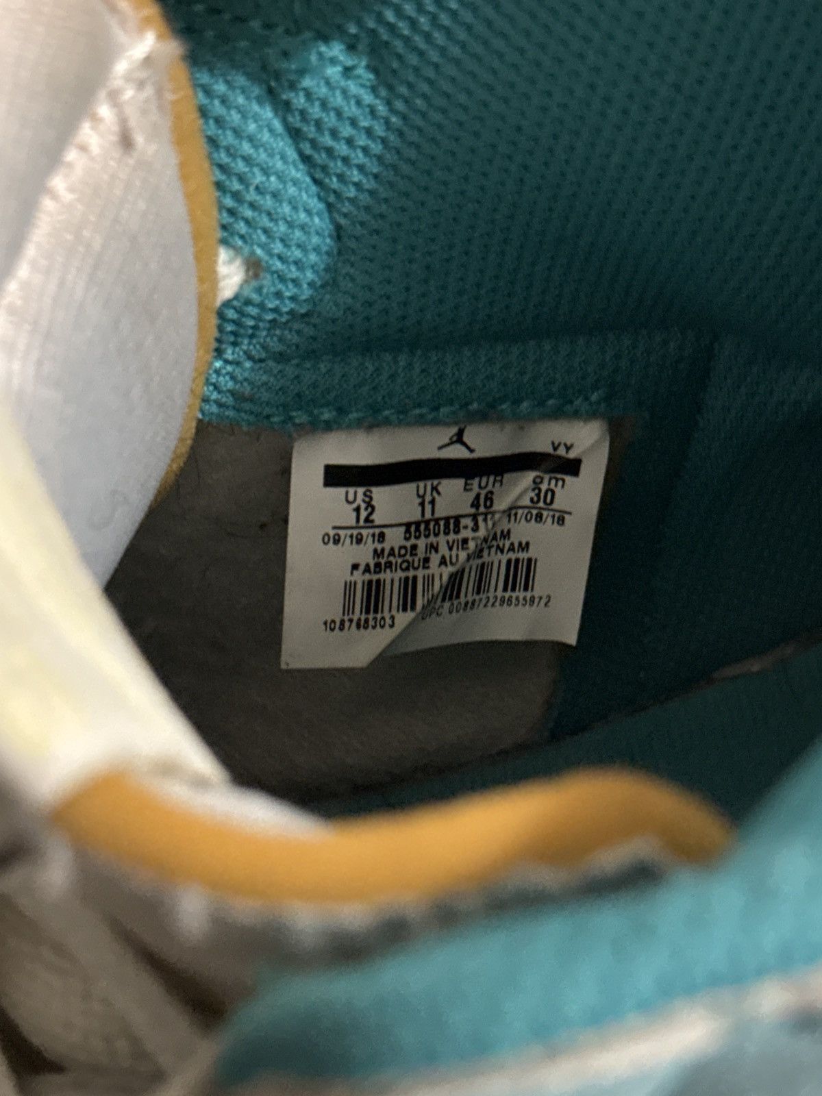 Jordan Brand Jordan 1 Retro OG High Turbo Green Sz 12 Size US 12 / EU 45 - 6 Thumbnail