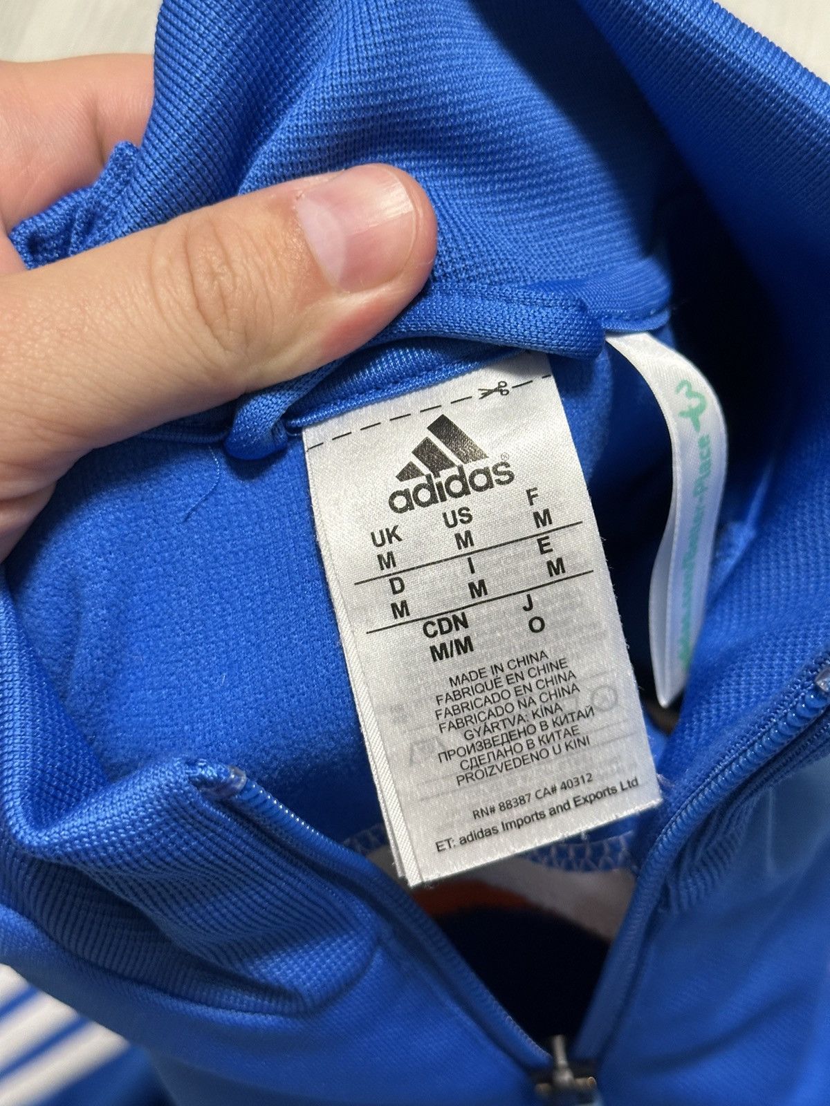 Adidas ADIDAS 2013 REAL MADRID ANTHEM TRACK JACKET Blue Size US M / EU 48-50 / 2 - 3 Thumbnail