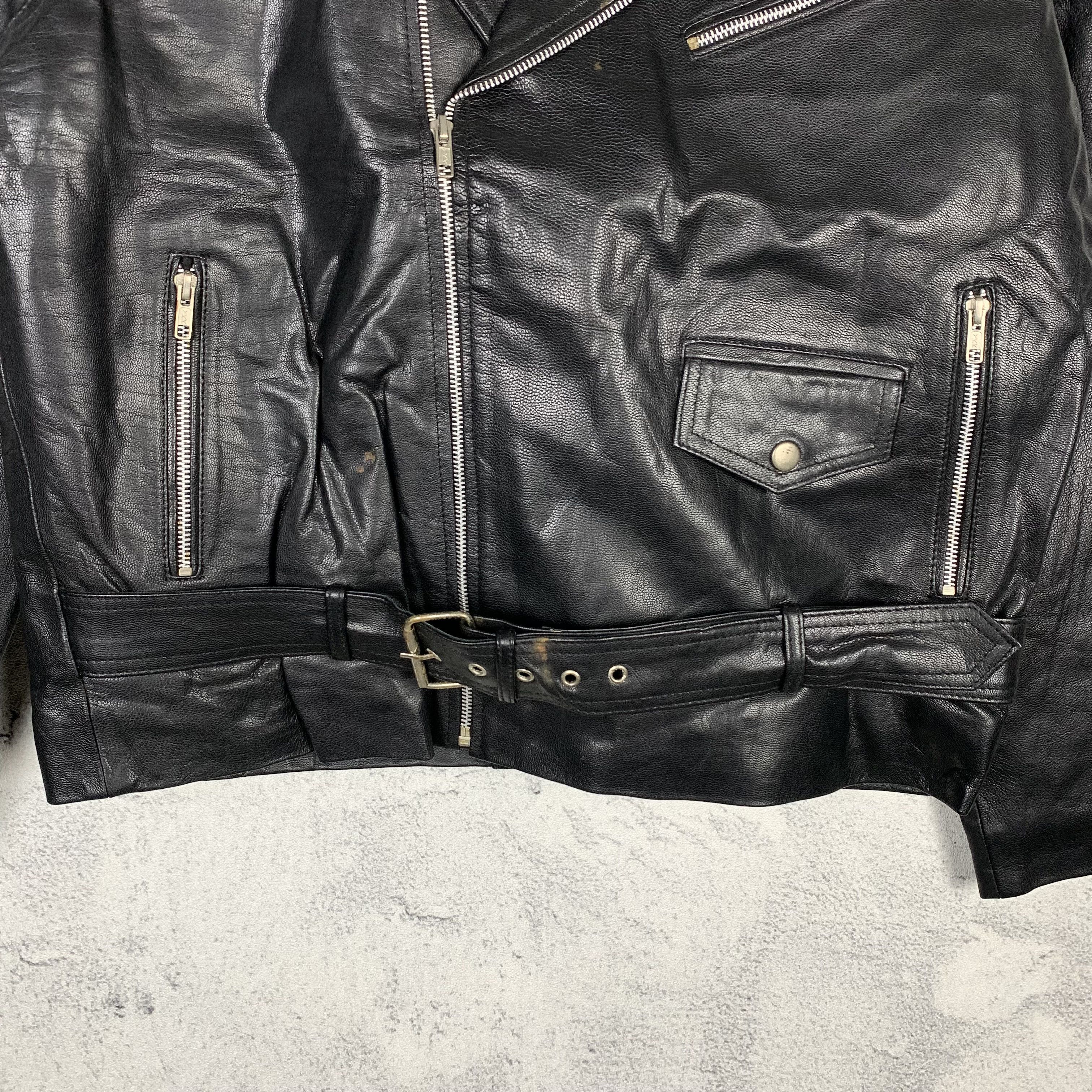 Genuine Leather Vintage Perfecto Leather Jacket Biker Punk Schott Size US L / EU 52-54 / 3 - 3 Thumbnail