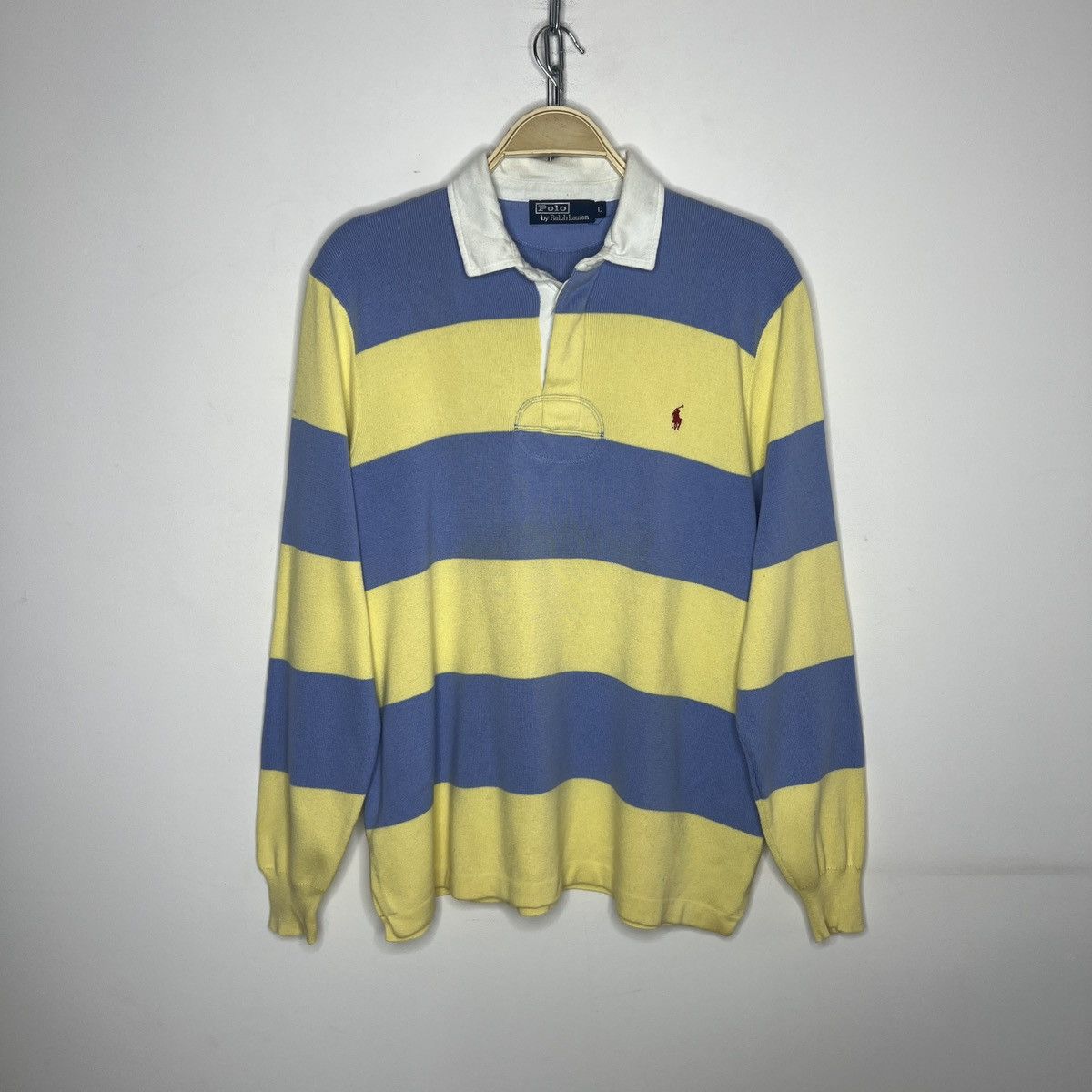 Polo Ralph Lauren Vintage Ralph Lauren Polo Rugby Longsleeve Sweatshirt Size US L / EU 52-54 / 3 - 1 Thumbnail