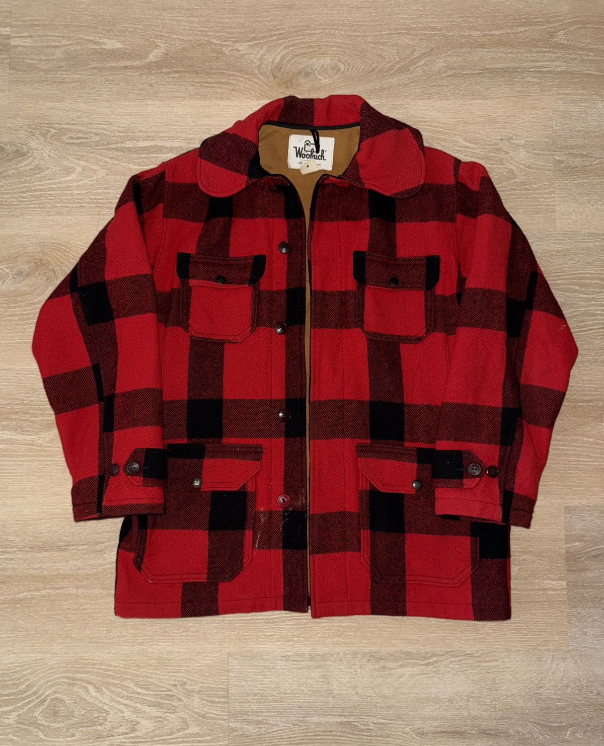 Woolrich Woolen Mills Vintage Woolrich Wool Hunting Jacket Plaid Coat Size 40 Size US M / EU 48-50 / 2 - 1 Thumbnail