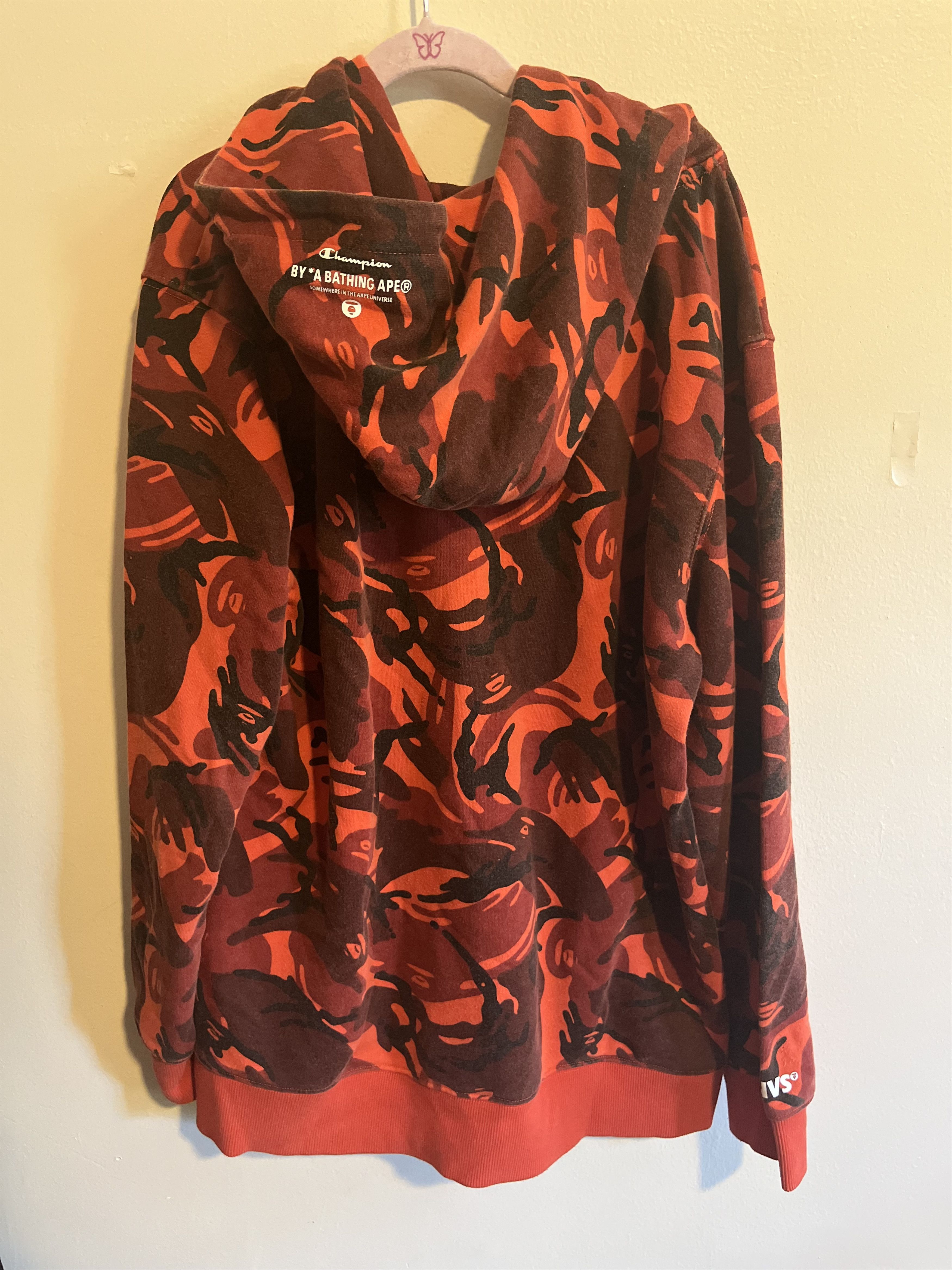 Aape Appe x champion collab camo orange sweatshirt Size US M / EU 48-50 / 2 - 2 Thumbnail