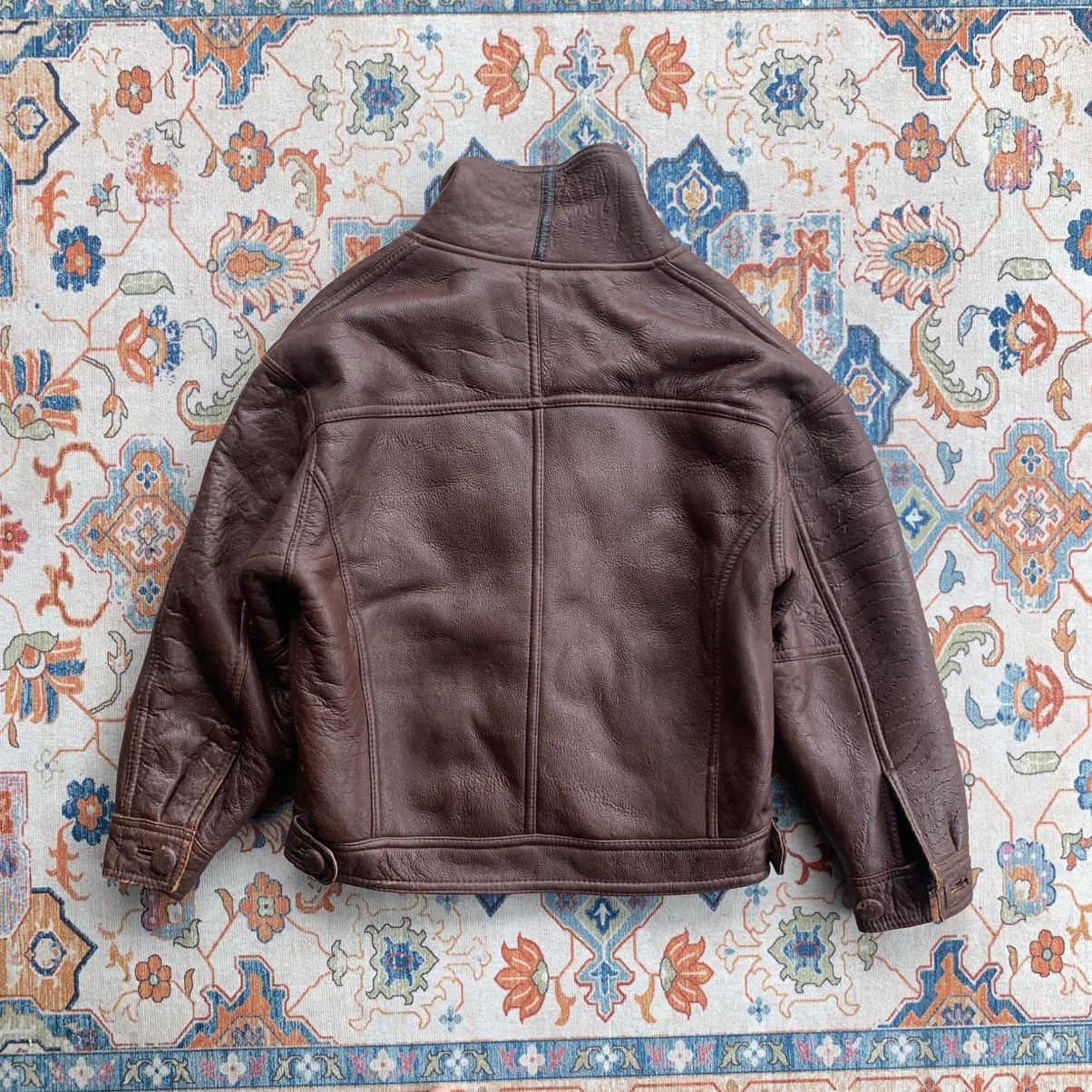 14th Addiction Vintage World Polo Shearling Leather Jacket Size US L / EU 52-54 / 3 - 10 Thumbnail