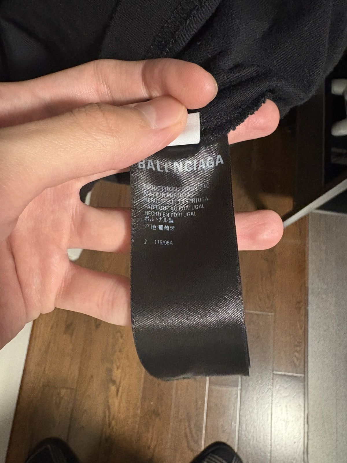 Balenciaga black bebe balenciaga tee Size US L / EU 52-54 / 3 - 5 Thumbnail