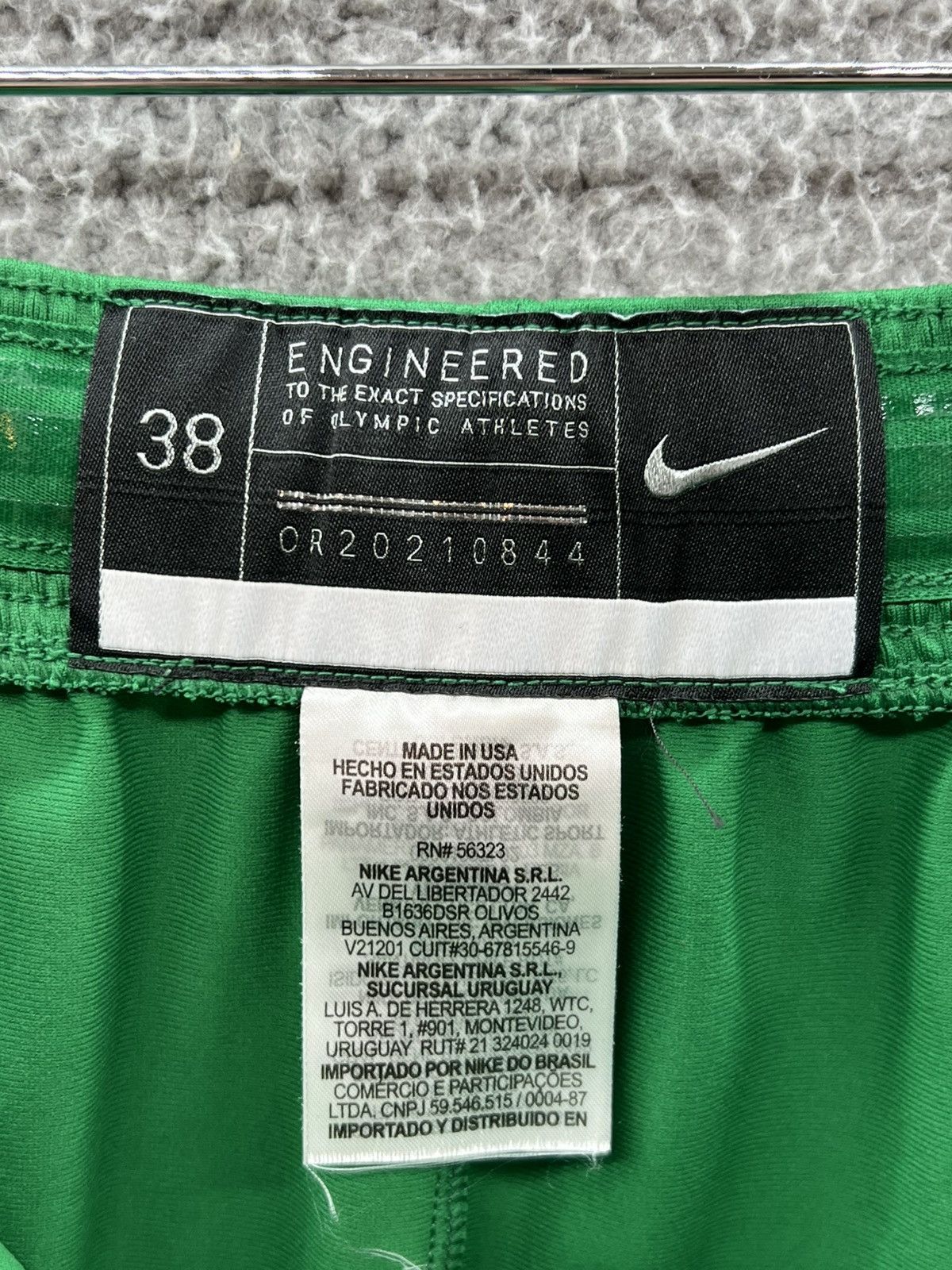 Nike Nike 2020 Tokyo Olympics Game Issued Brazil Green Shorts 38 Size US 38 / EU 54 - 3 Thumbnail
