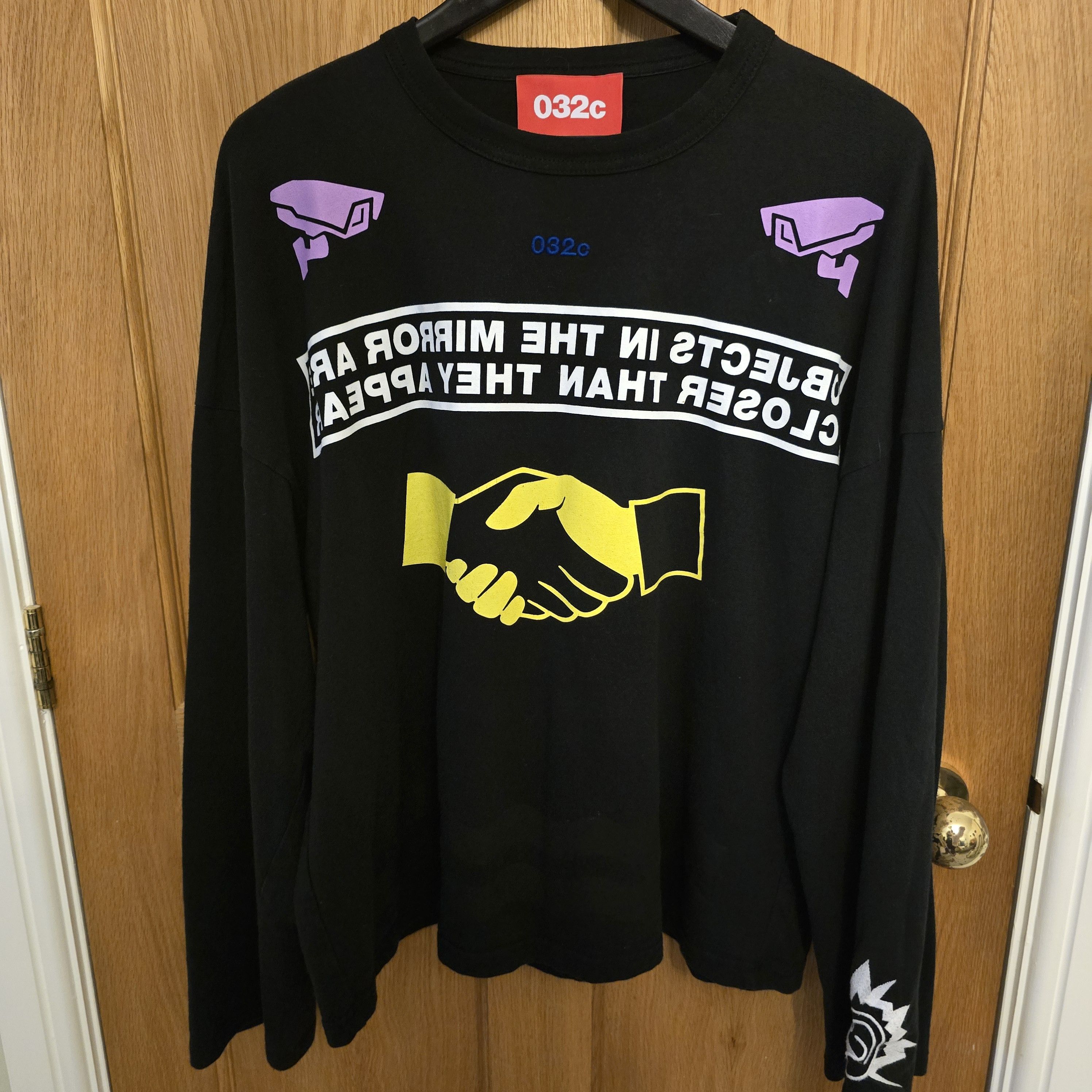 032c 032c Black Safety Long Sleeve T-Shirt Size US M / EU 48-50 / 2 - 1 Thumbnail