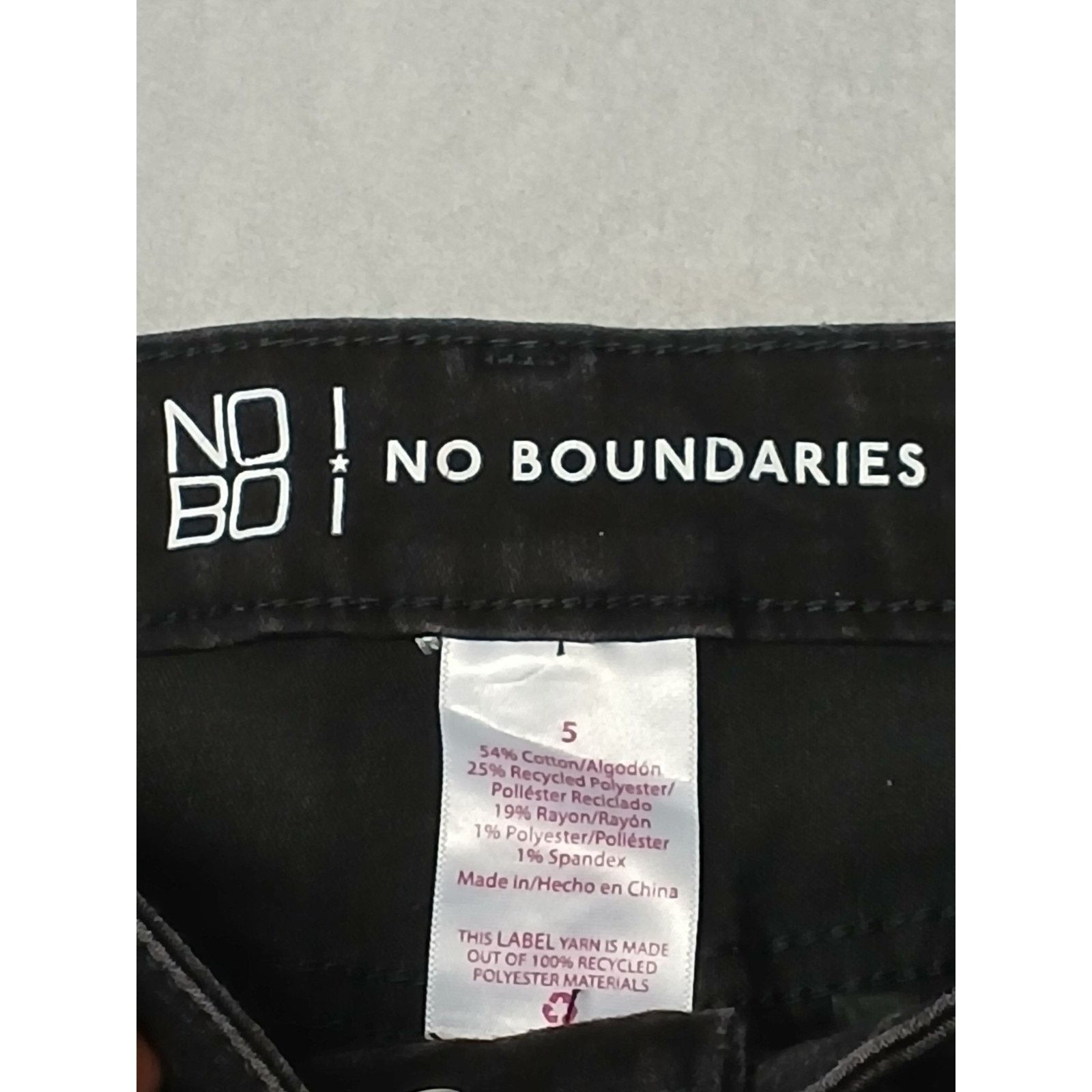 Other No Boundaries (5) Black Junior Skinny Jeans (2pair) Size 22" - 5 Thumbnail