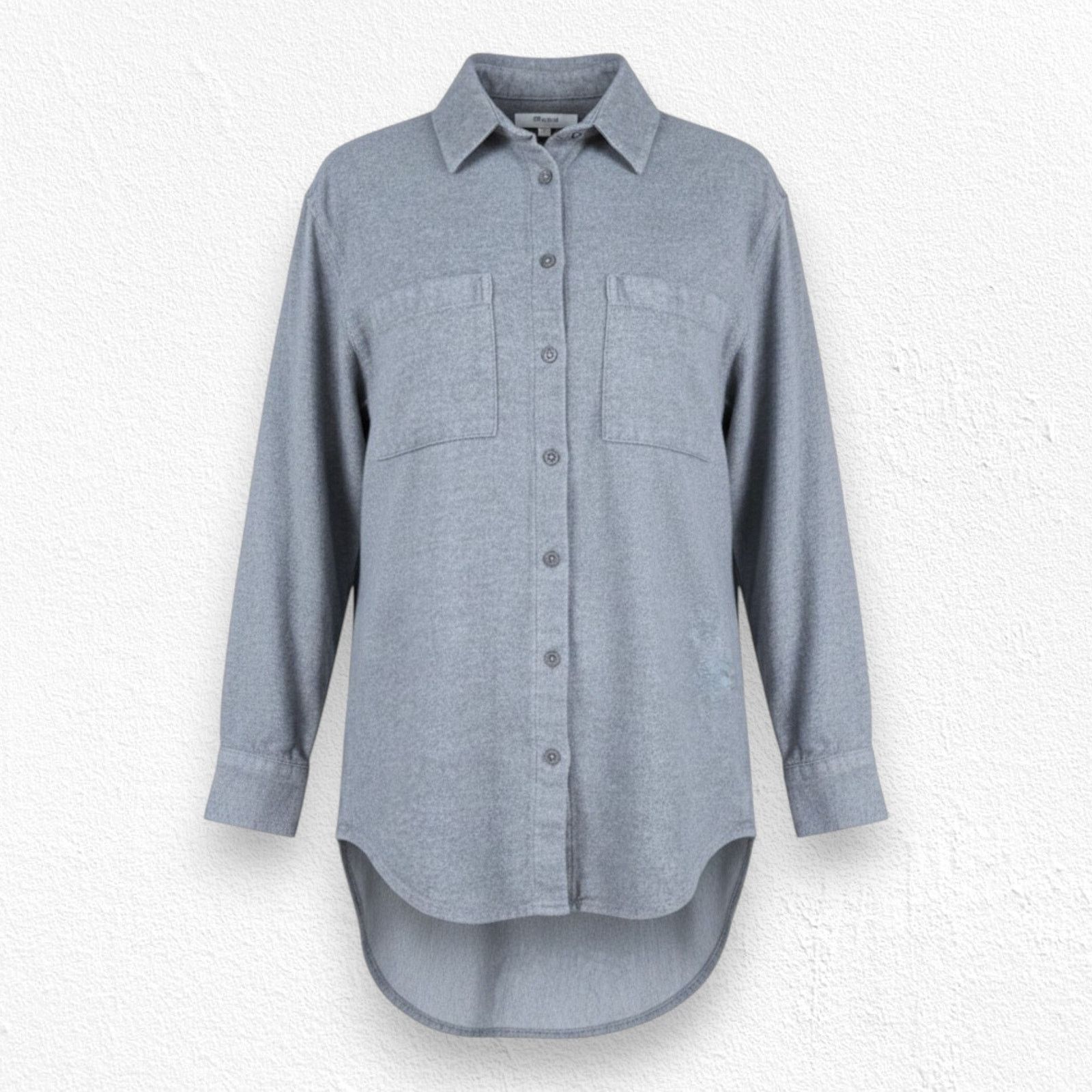 Madewell Madewell Gray Sunday Button-Down Flannel Shacket Size XXS Size XXS / US 00 / IT 34 - 1 Thumbnail