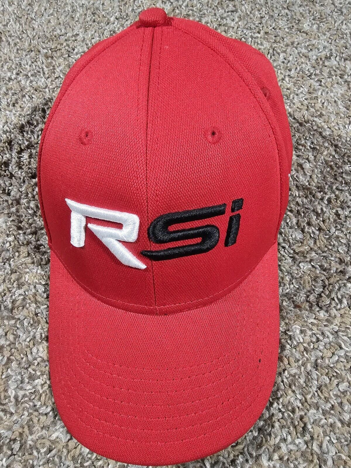 TaylorMade Taylormade RSI Cap Mens Red Black Logo Golf Hat Adjustable Size ONE SIZE - 2 Thumbnail