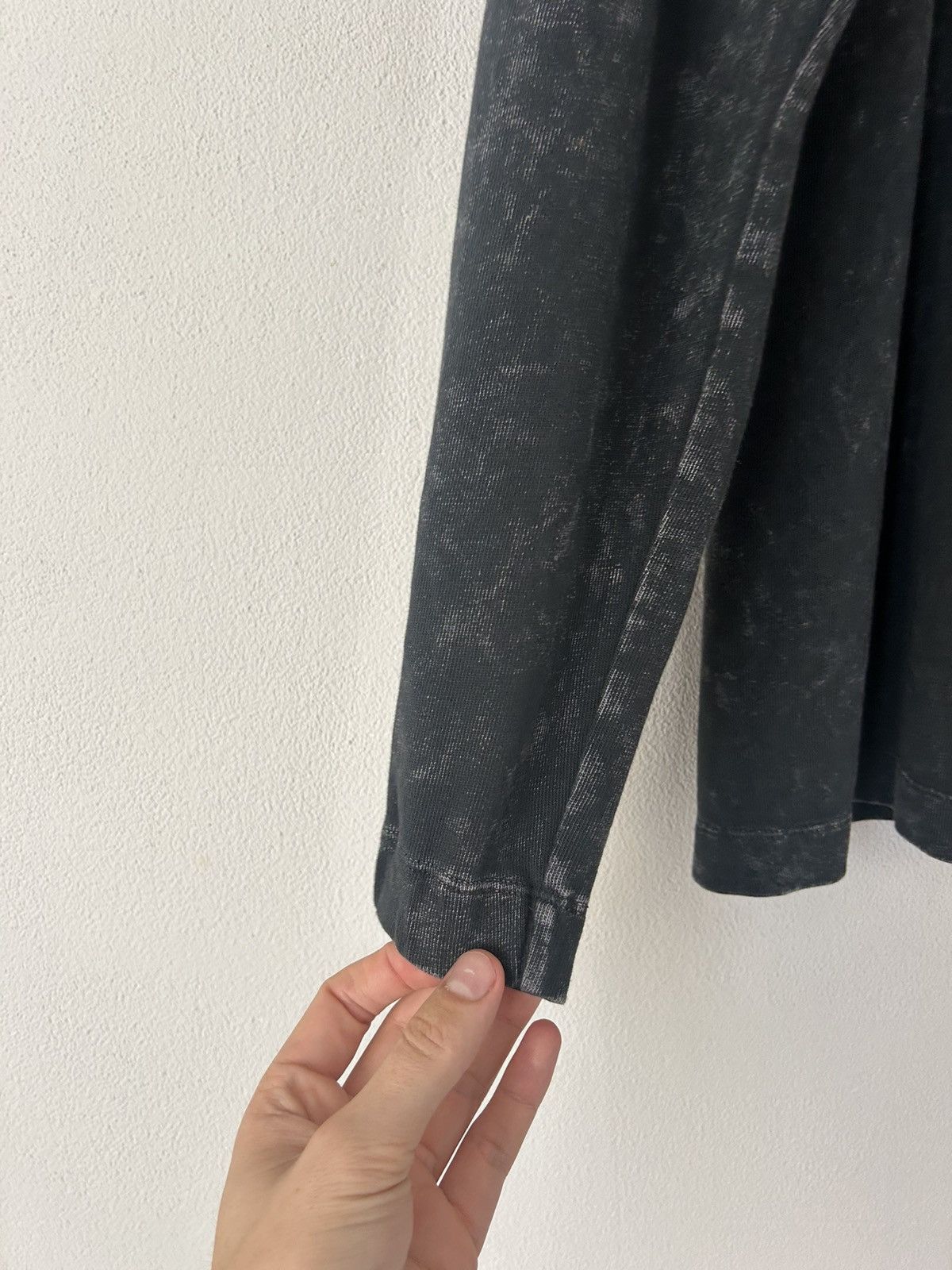 Dries Van Noten Oversized Vintage Washed Black Polo Sweater Size US M / EU 48-50 / 2 - 8 Thumbnail