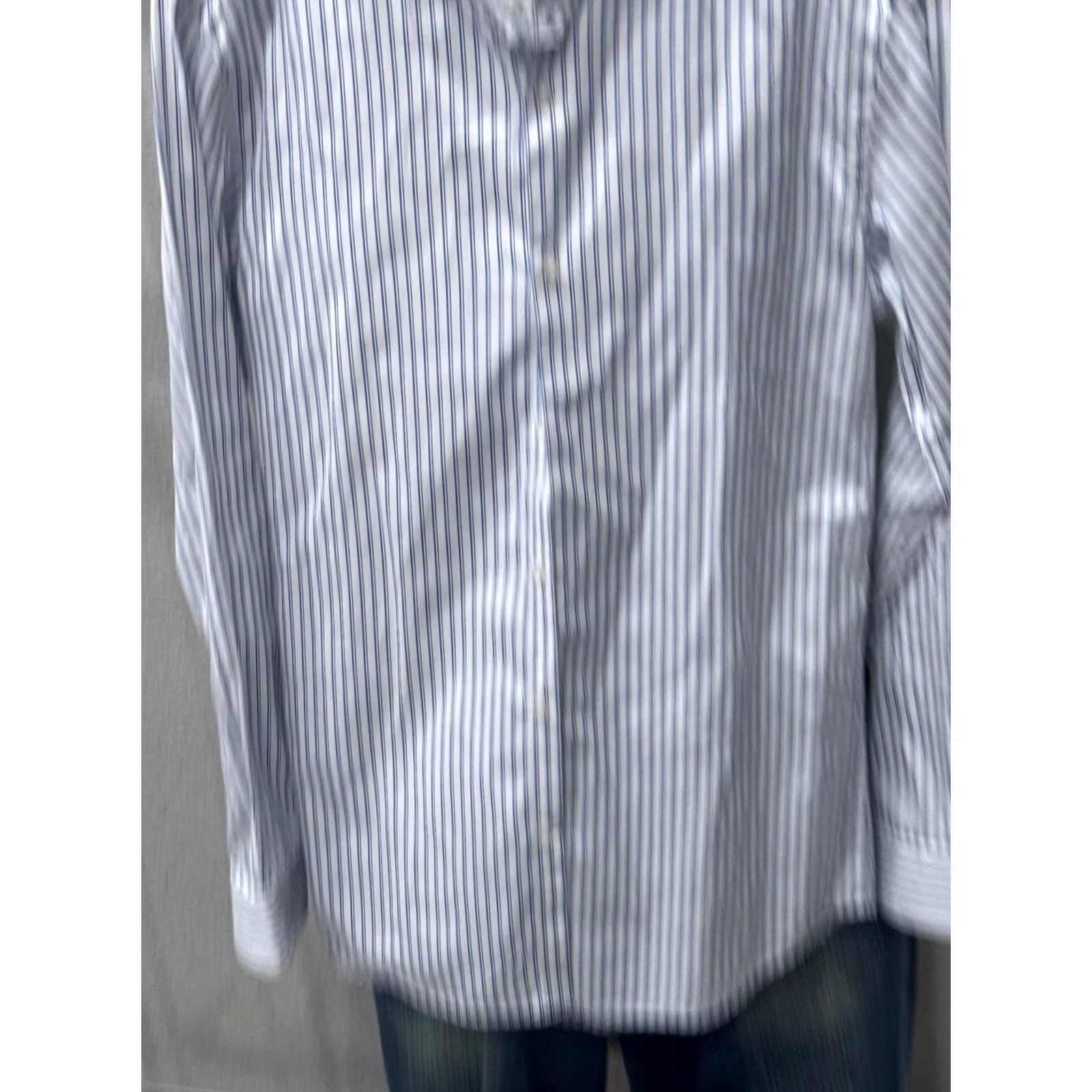 Hugo Boss Hugo Boss Shirt Long Sleeve Blue White Stripe Small Slim 15 x 33/34 s Mens Size US S / EU 44-46 / 1 - 4 Thumbnail