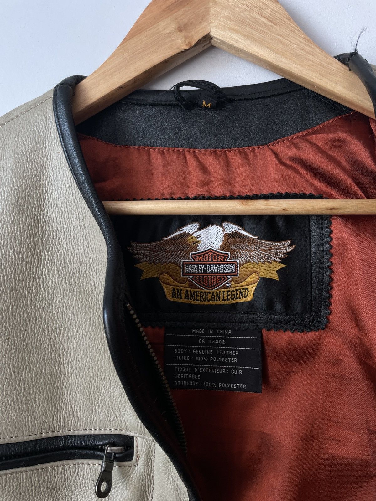 Harley Davidson × Vintage Vintage 90’s Harley Davidson Leather Biker Jacket Size US M / EU 48-50 / 2 - 4 Thumbnail