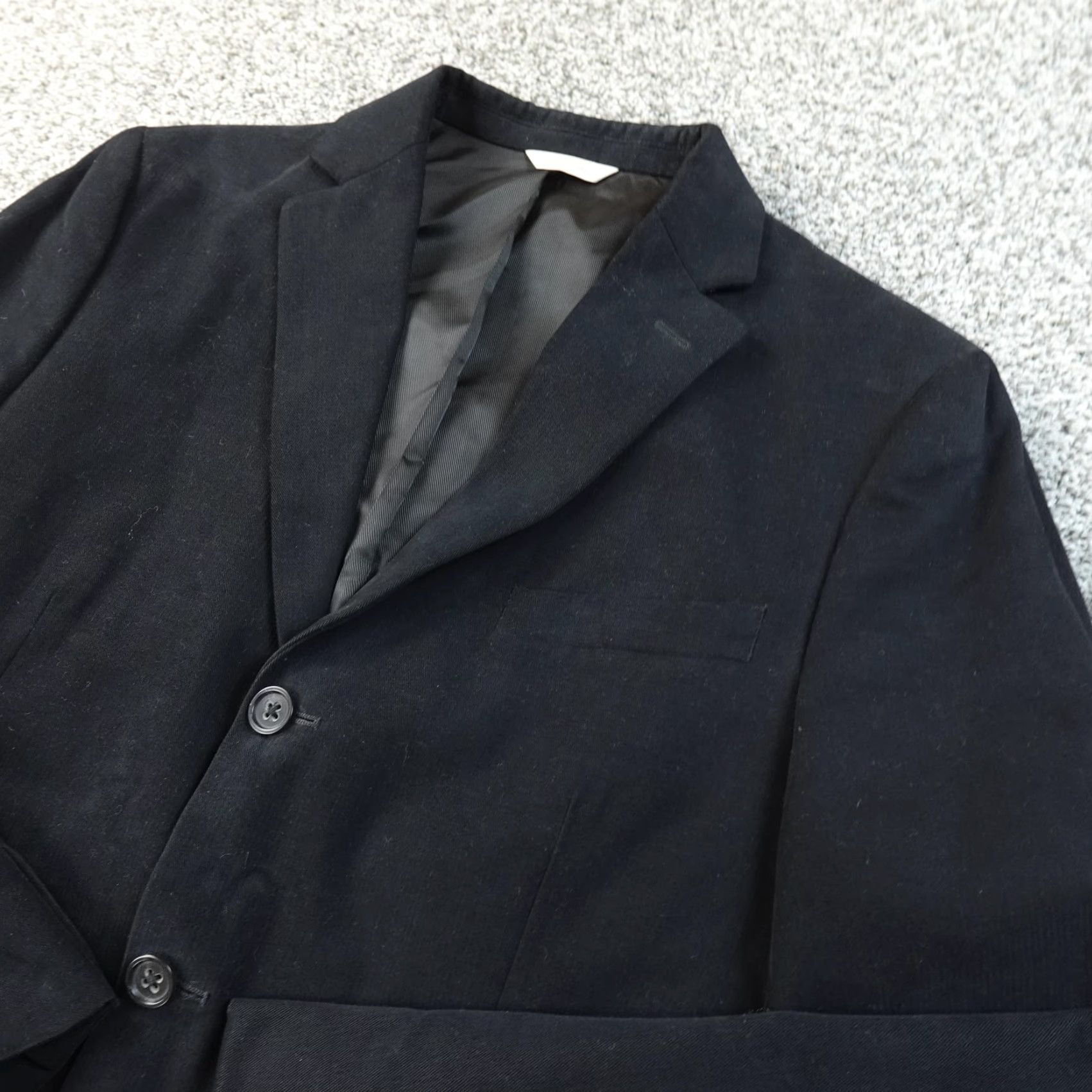Banana Republic Banana Republic Blazer Mens 40R Black Sport Coat Jacket Three-Button Notch Lapel Cardigan? Size 40R - 2 Thumbnail