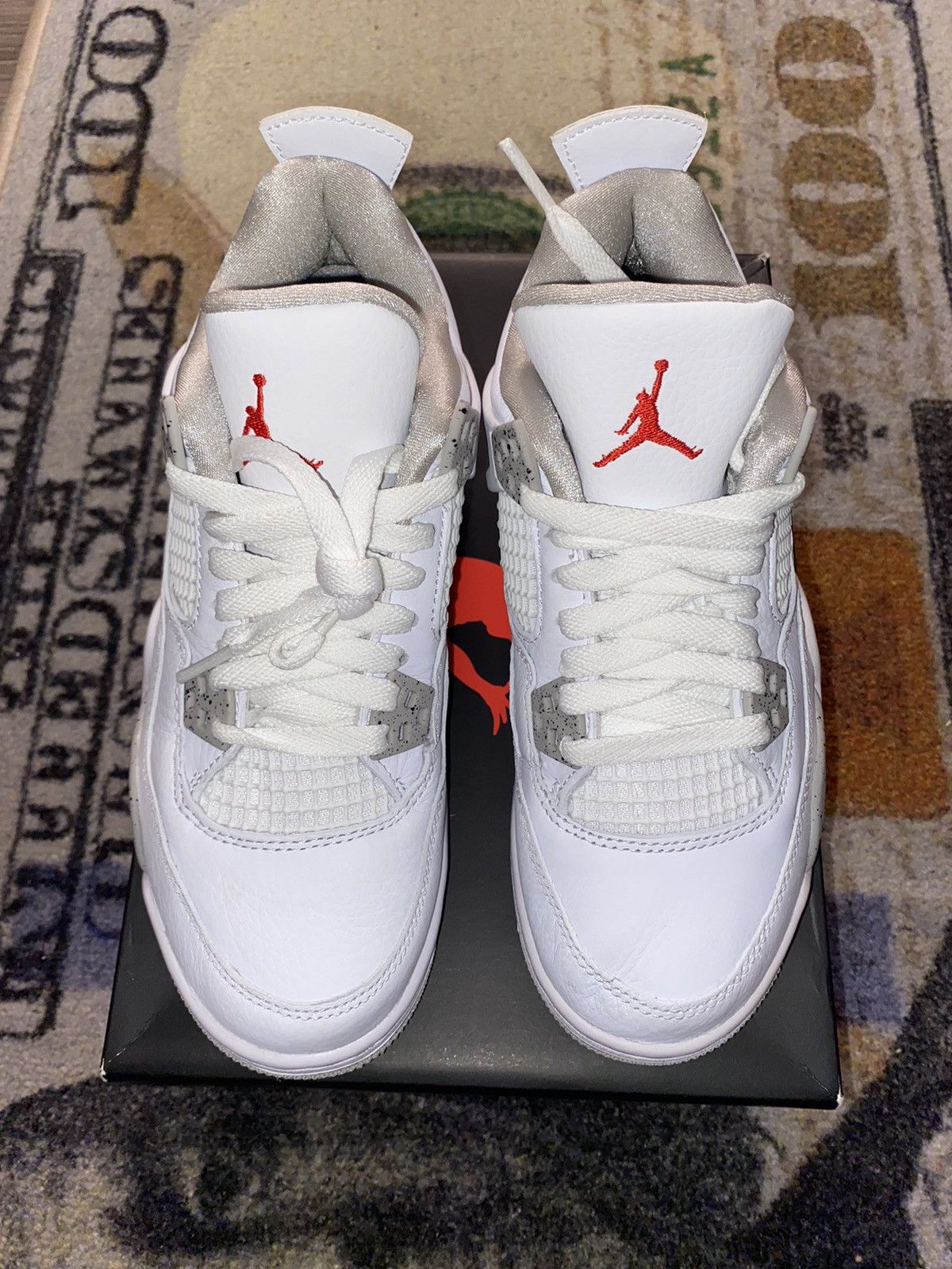 Jordan Brand × Nike Jordan 4 Retro White Oreo (2021) 4Y Grade School Size US 5.5 / EU 38 - 3 Thumbnail