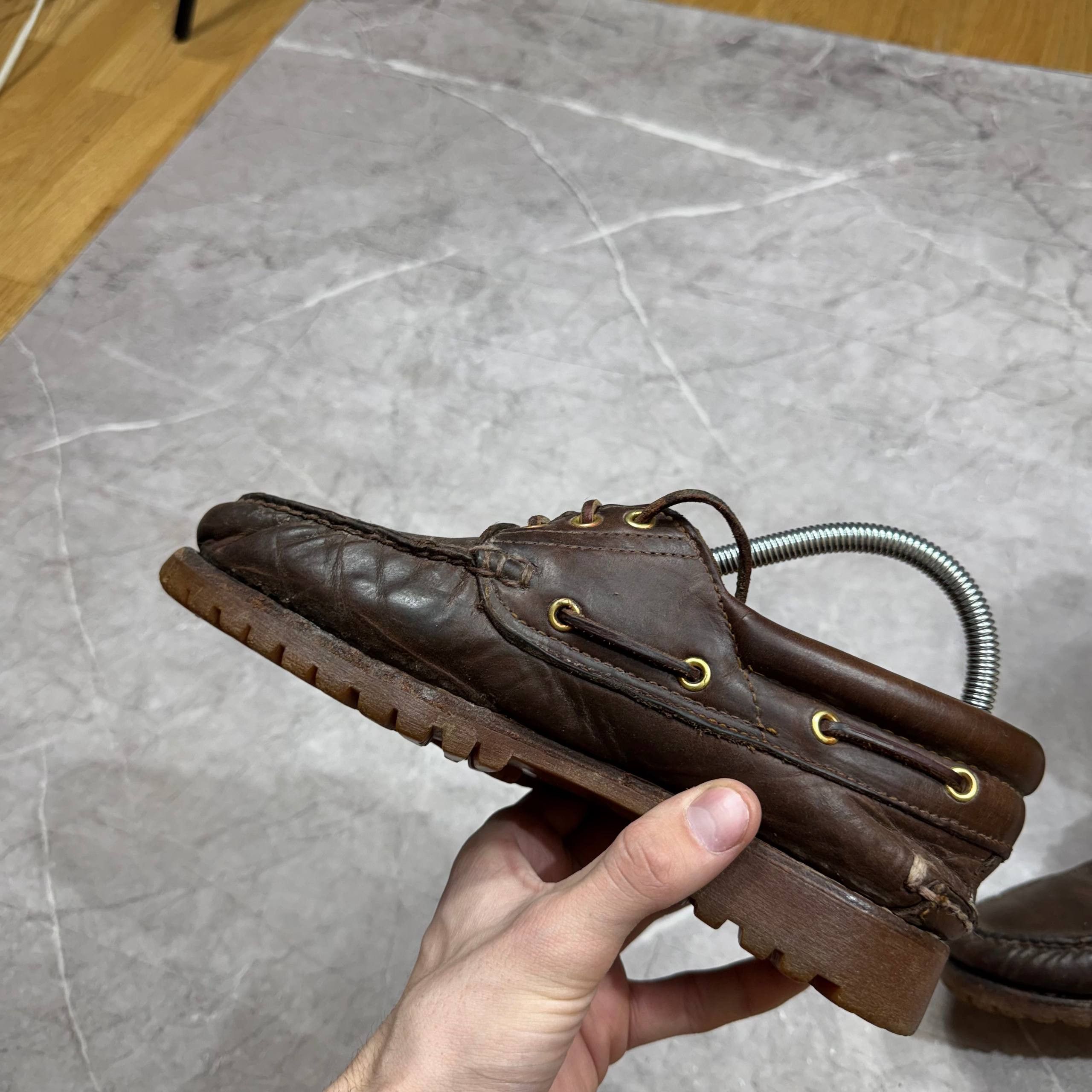 Timberland Vintage 90s Timberland Brown Leather Loafers Size 7W Size US 7 / EU 40 - 13 Thumbnail