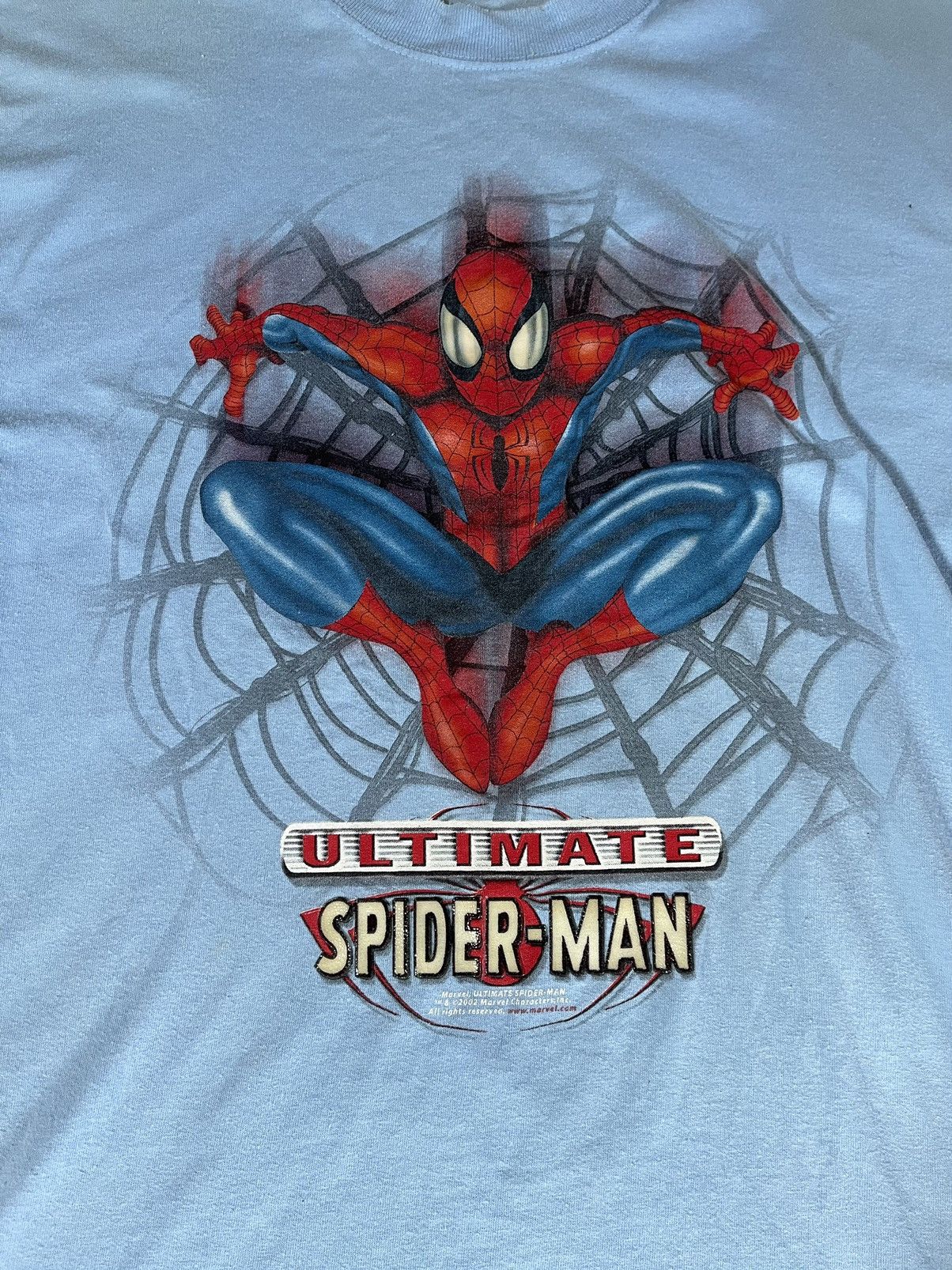 Marvel Comics × Vintage 2002 Ultimate Spider Man vintage t-shirt tee blue marvel Size US L / EU 52-54 / 3 - 5 Thumbnail